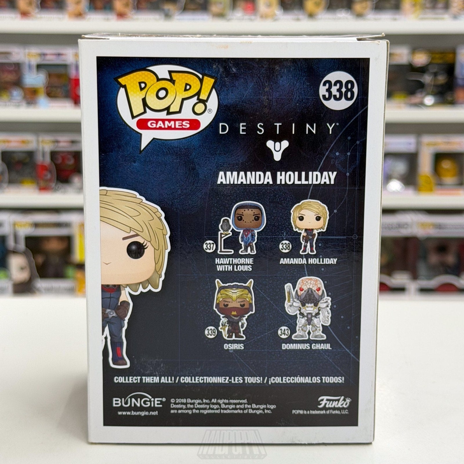 Funko Pop Games Destiny Amanda Holliday 338 Chief Shipwright NPC Vinyl Figure