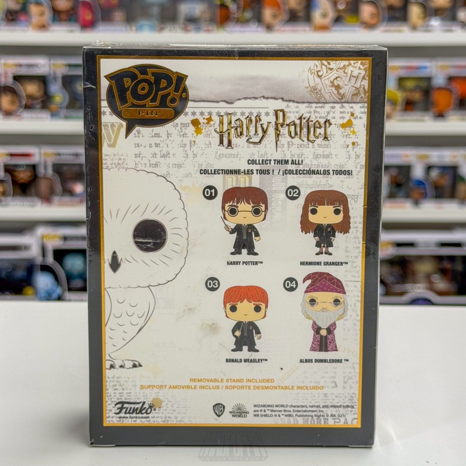 Funko Pop Pin Harry Potter Hedwig 05 Magic Owl Wizard Fantasy Books Vinyl Figure
