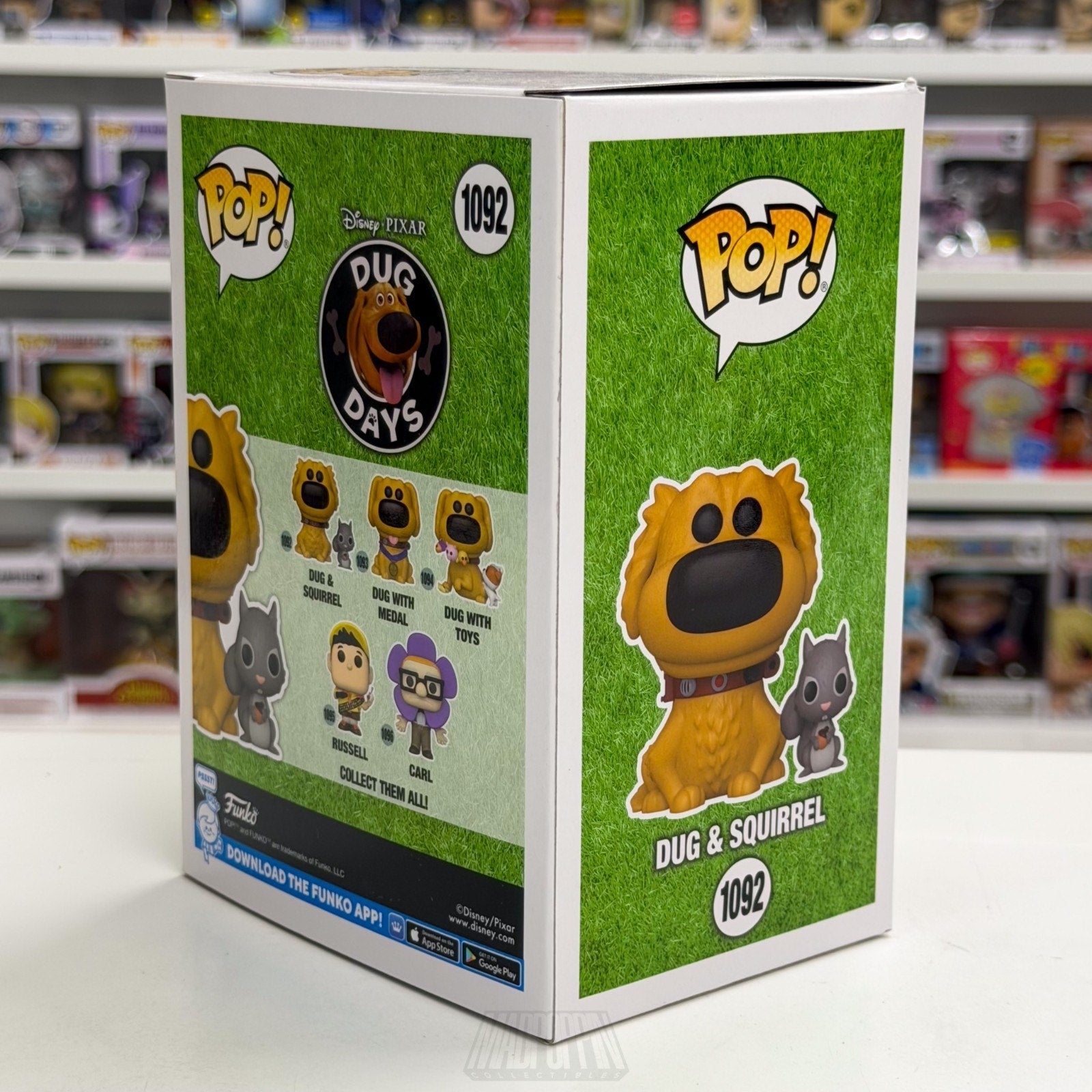 Funko Pop Disney Pixar Dug Days & Squirrel 1092 Up Dog Animation Vinyl Figure