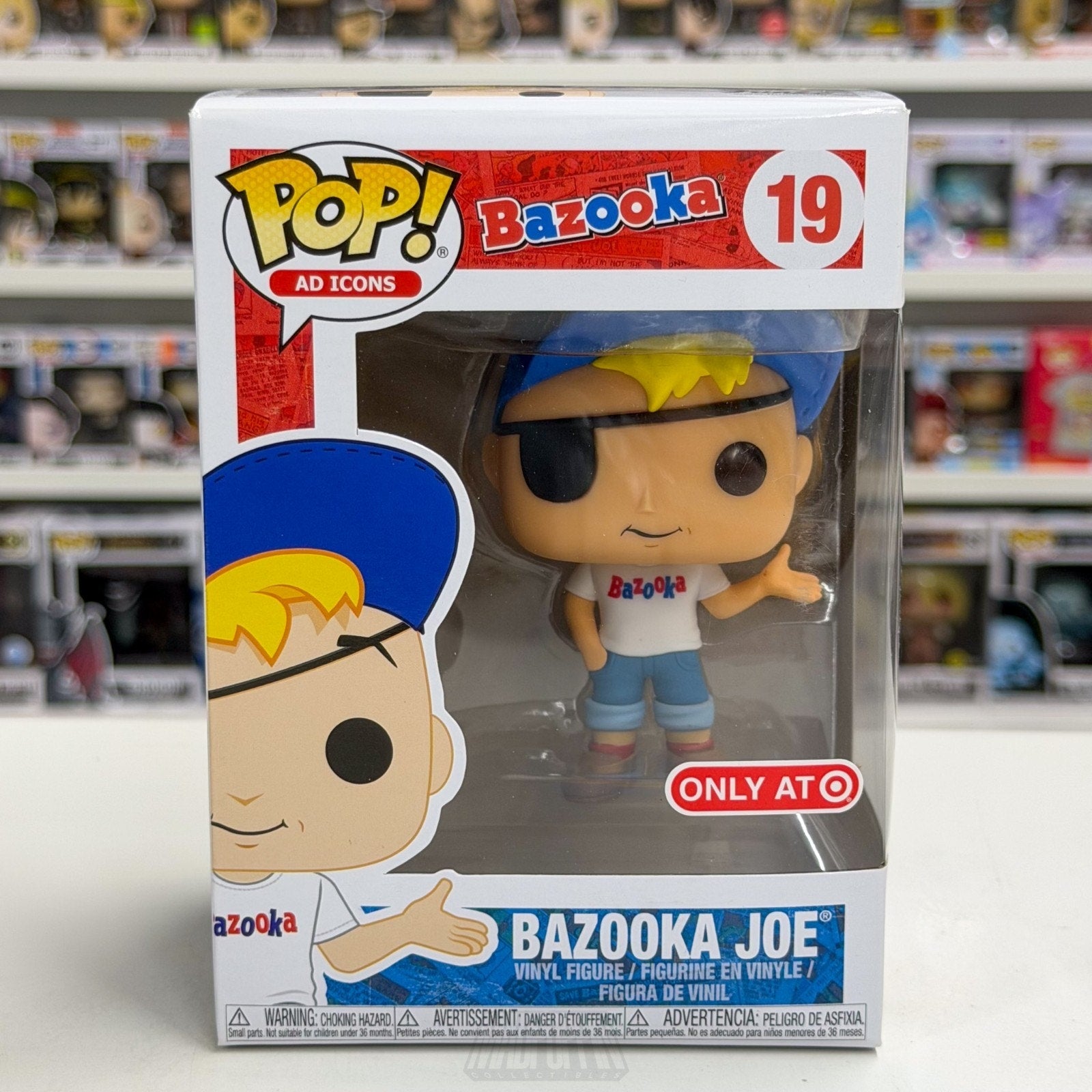 Funko Pop Ad Icons Bazooka Joe Target Excl 19 Bubble Gum Mascot Toy Vinyl Figure