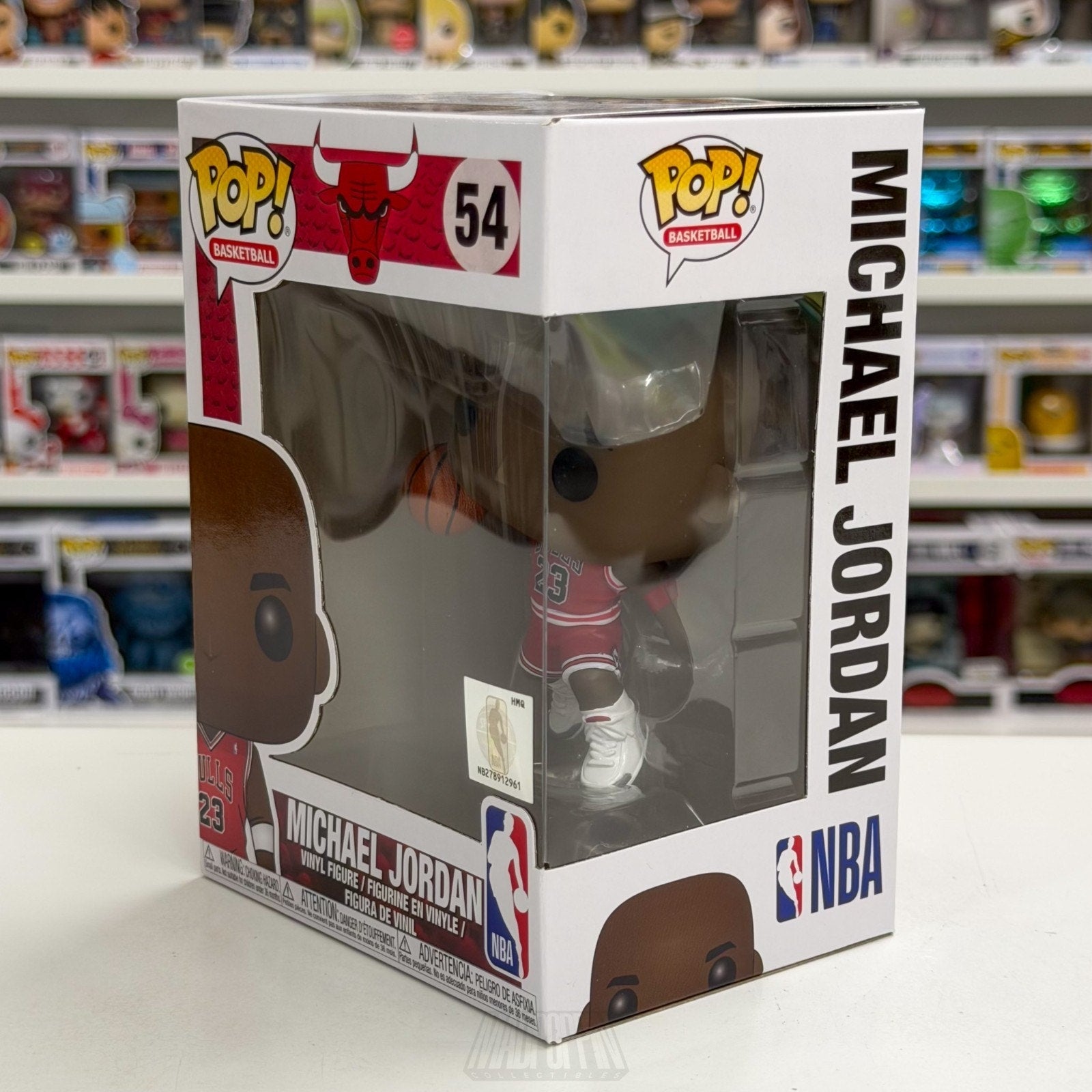 Funko Pop NBA Basketball Chicago Bulls Michael Jordan Slm Dunk 54 Vinyl Figure