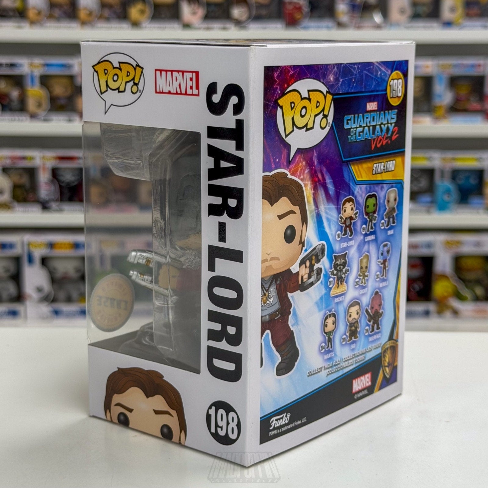 Funko Pop Marvel GOTG Vol 2 Star-Lord Peter Quill Masked Chase 198 Vinyl Figure