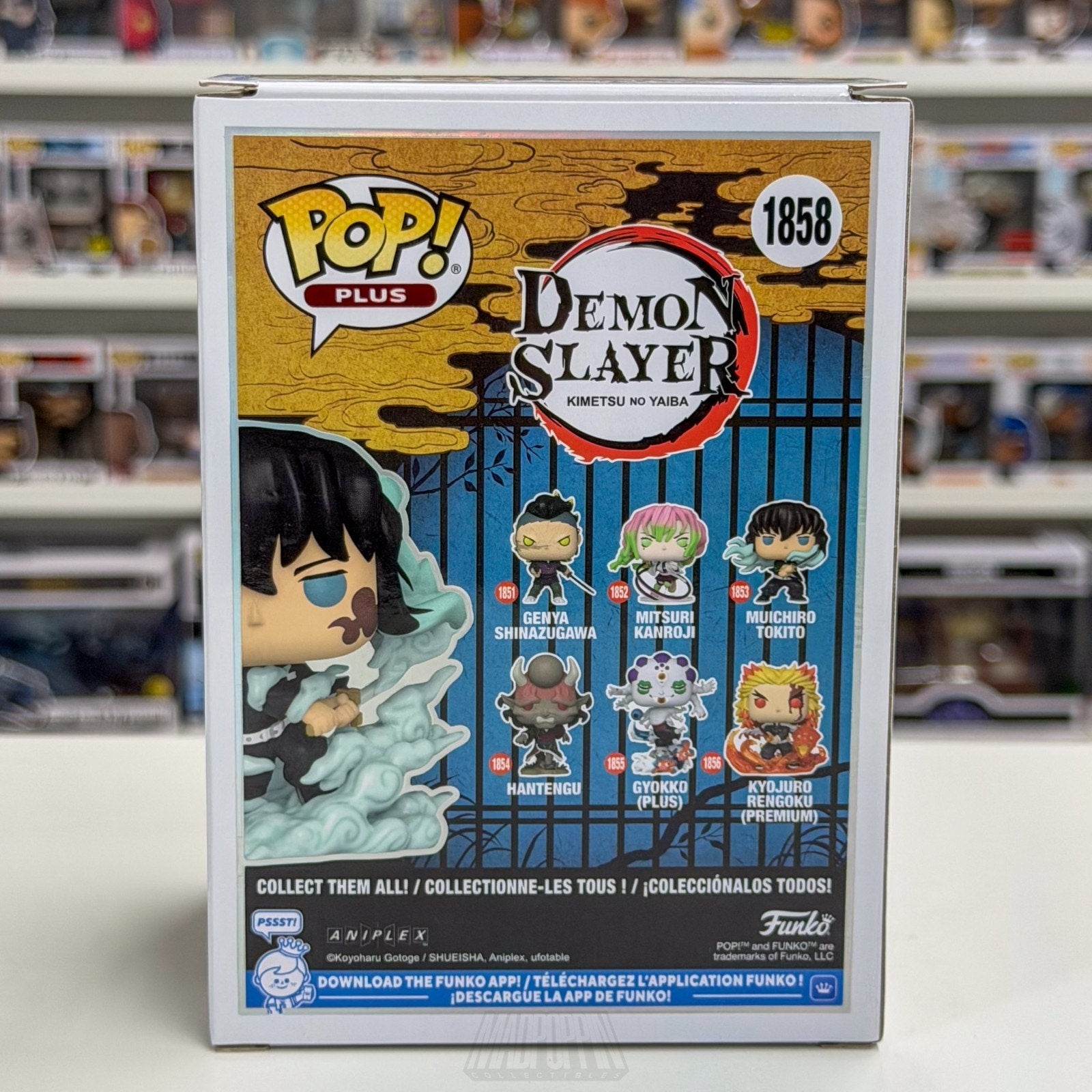 Funko Pop Anime Demon Slayer Muichiro Tokito Glow Chase 1858 Toy Vinyl Figure