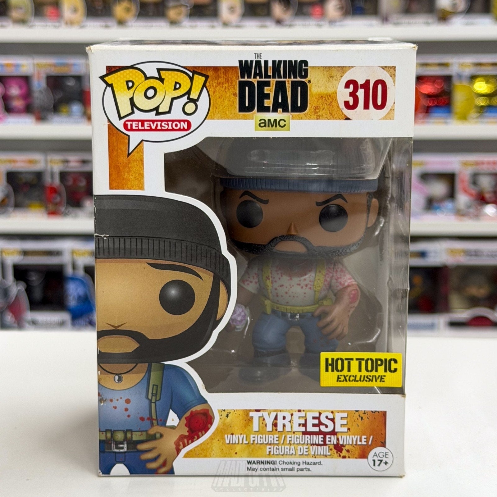 Funko Pop TV The Walking Dead Tyreese Bitten Bloody Hot Topic 310 Vinyl Figure