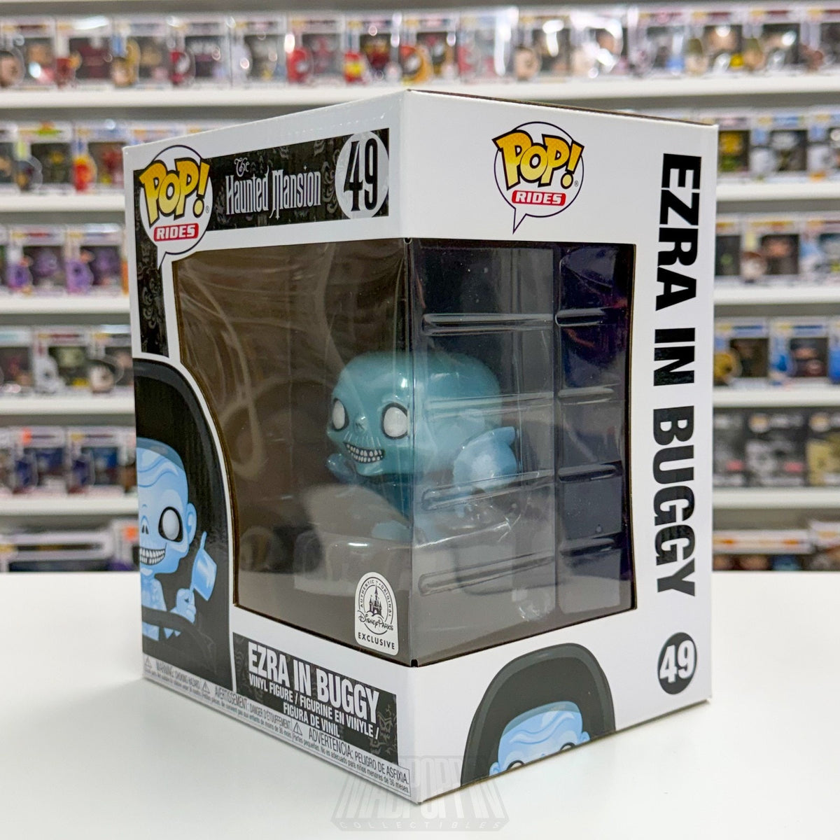 Funko Pop Rides Disney Parks Haunted Mansion Ezra In Buggy 49 Horror Toy Figure