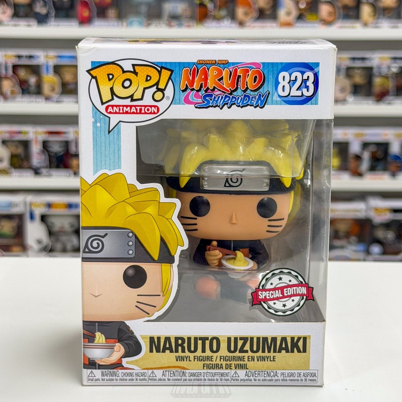 Funko Pop Anime Naruto Uzumaki Eating Noodles Special Edition 823 Vinyl Figure