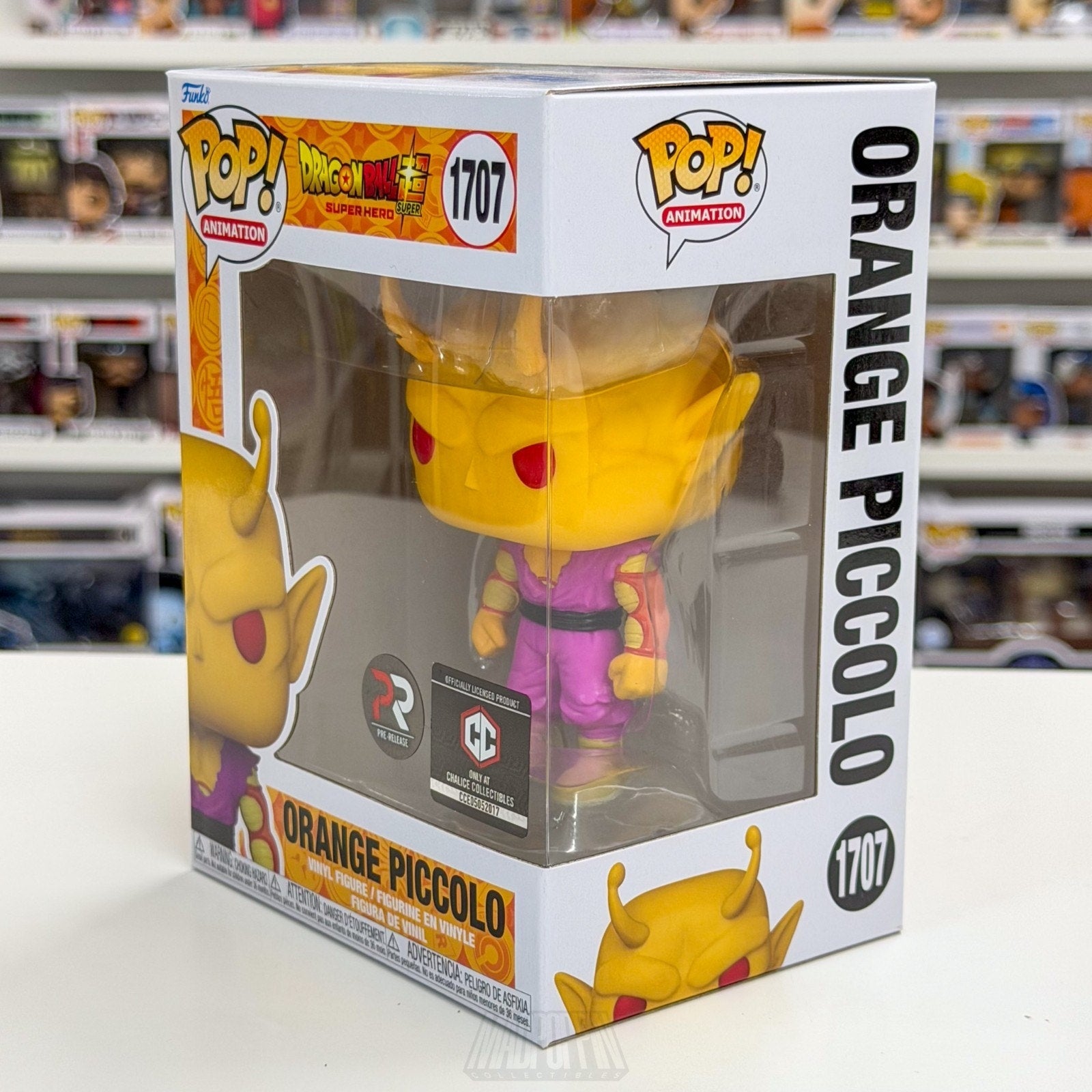 Funko Pop Anime Dragon Ball Super Orange Piccolo Chalice Pre-Release 1707 Figure
