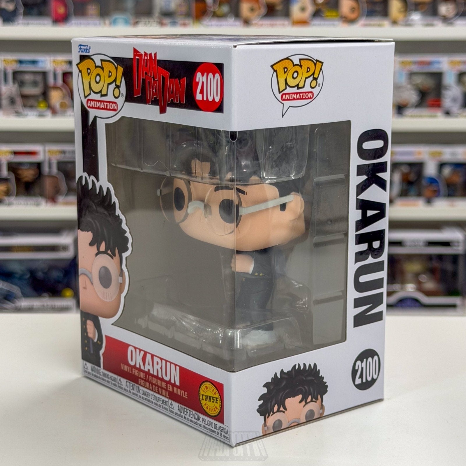 Funko Pop Anime Dandadan Okarun Chase 2100 Japanese Manga Supernatural Figure