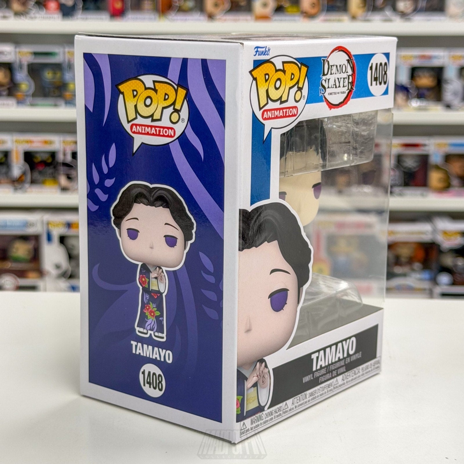 Funko Pop Anime Demon Slayer Tamayo 1408 Japanese Manga Dark Fantasy Toy Figure