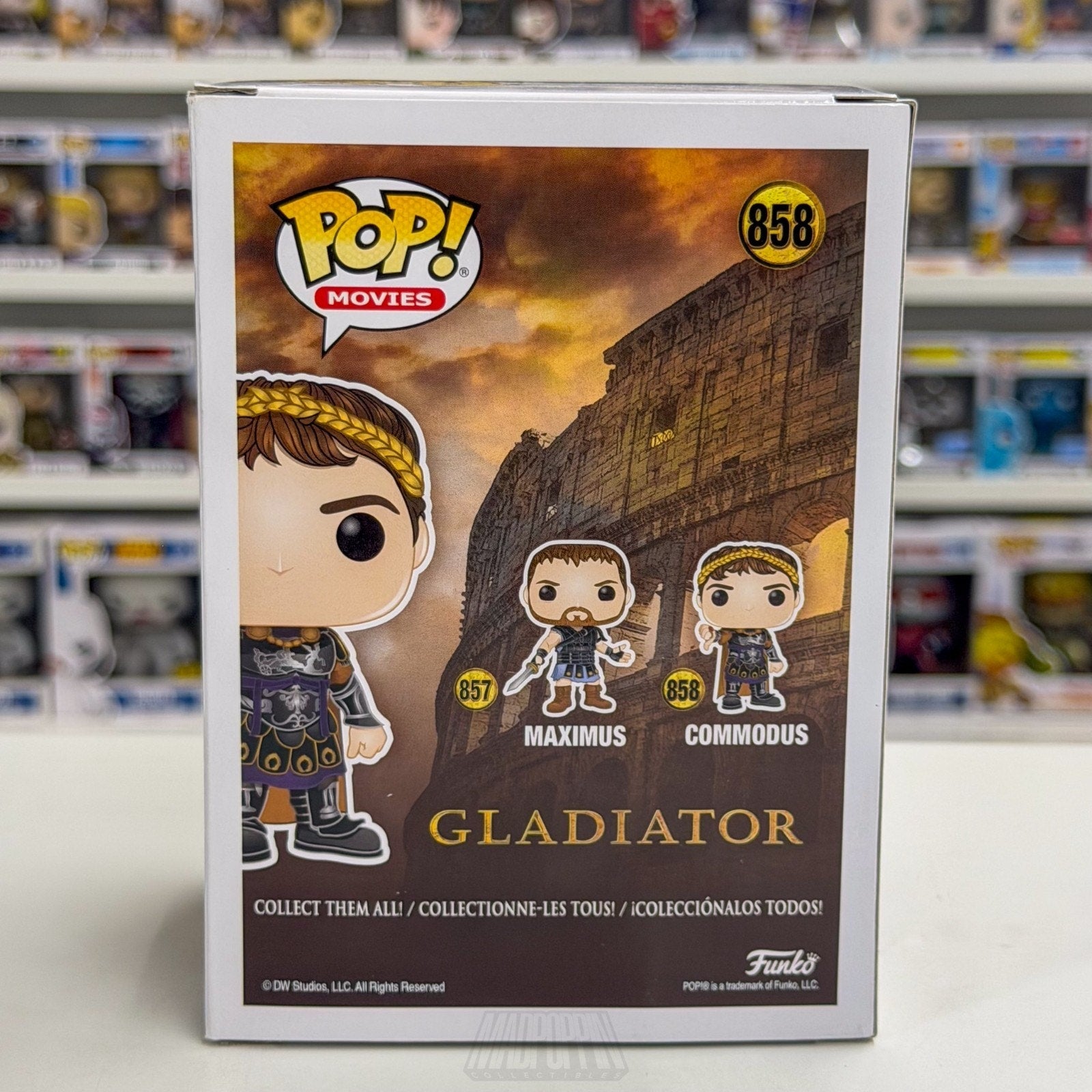 Funko Pop Movies Gladiator Commodus Thumbs Down 858 Roman Emperor Vinyl Figure