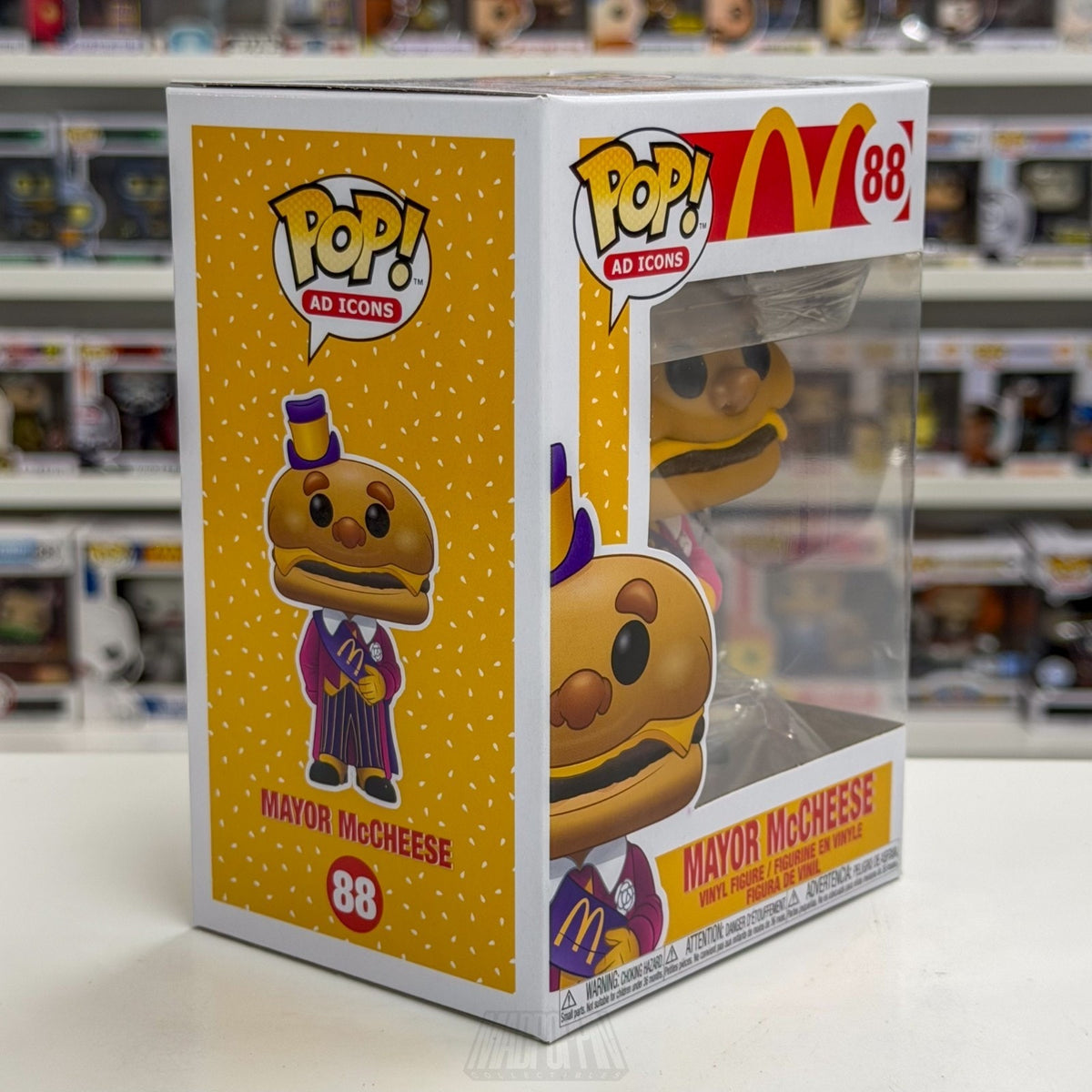 Funko Pop Ad Icons McDonalds Mayor McCheese 88 Burger Fast Food Toy Vinyl Figure