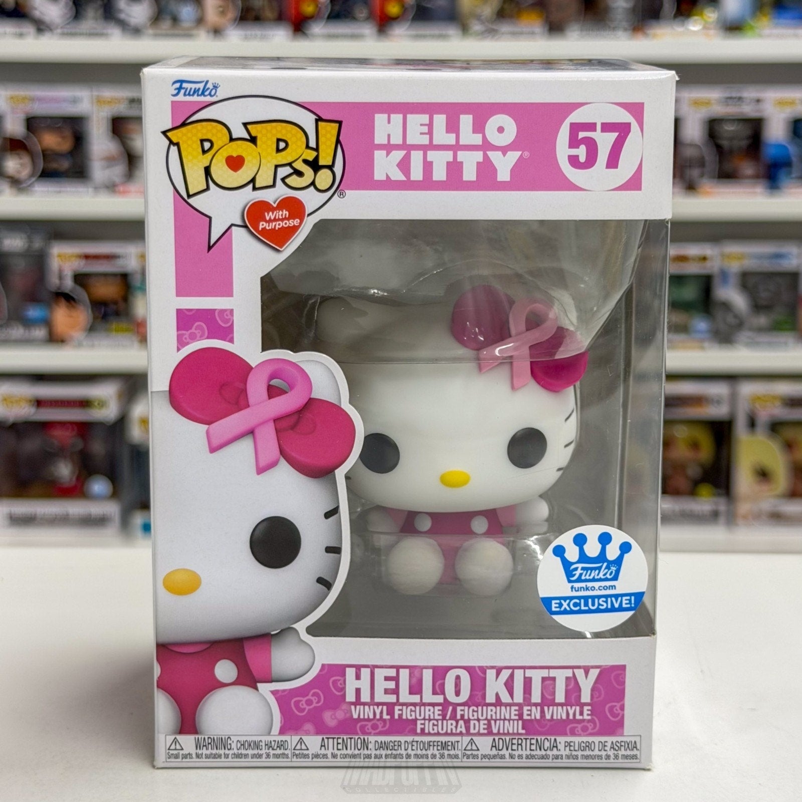 Funko Pop Sanrio Hello Kitty Exclusive 57 Kawaii Cute White Cat Toy Vinyl Figure