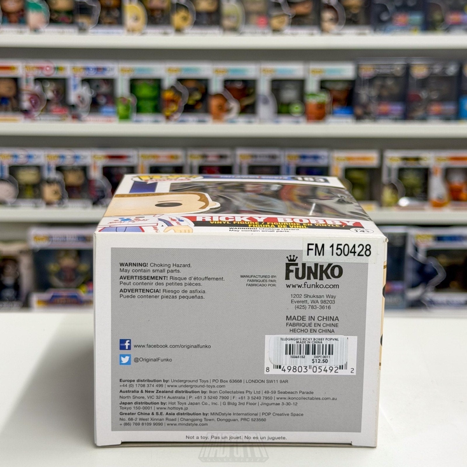 Funko Pop Movies Talladega Nights Ballad Ricky Bobby 183 NASCAR Toy Vinyl Figure