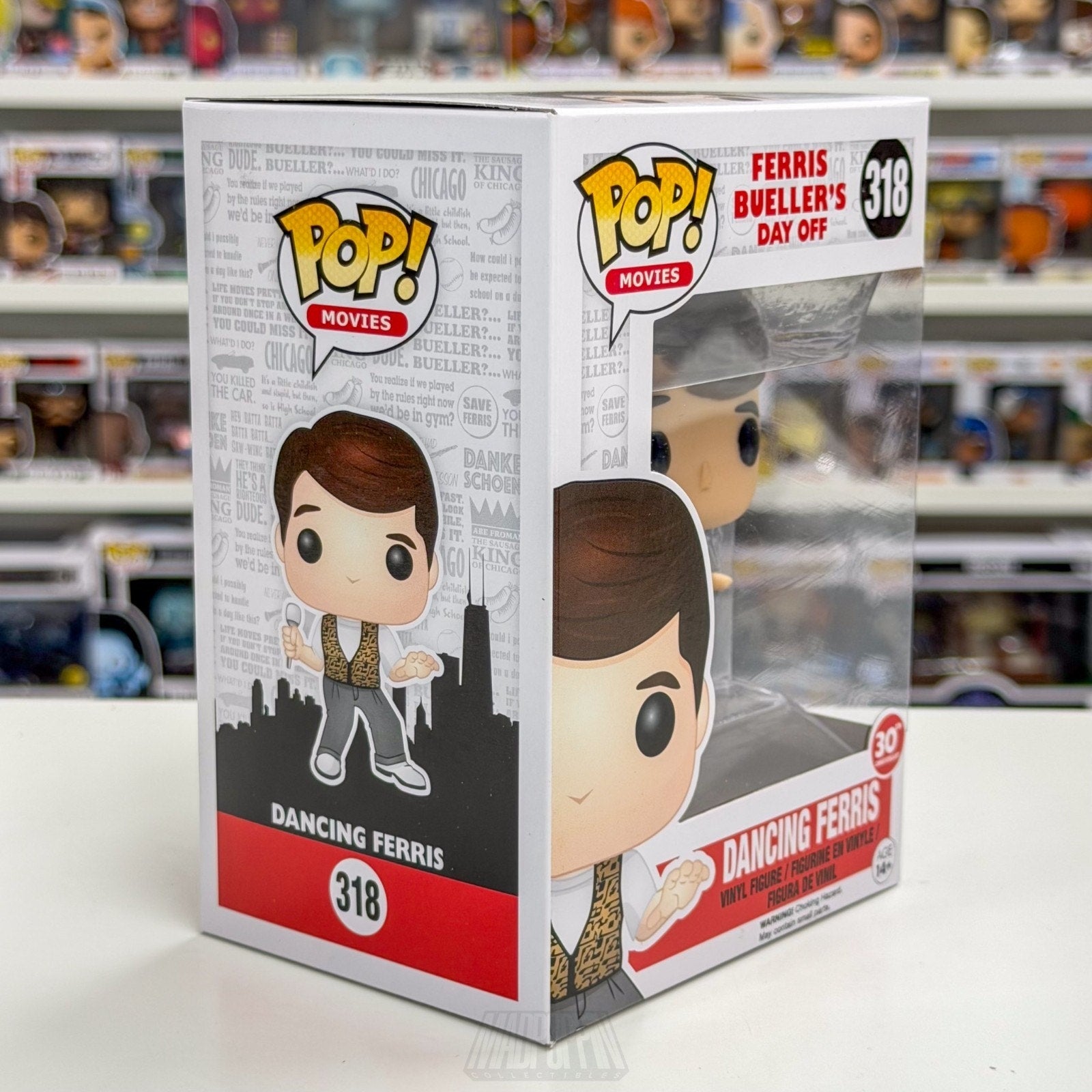 Funko Pop Movies Dancing Ferris Bueller's Day Off 318 Teen Comedy 80s Toy Figure