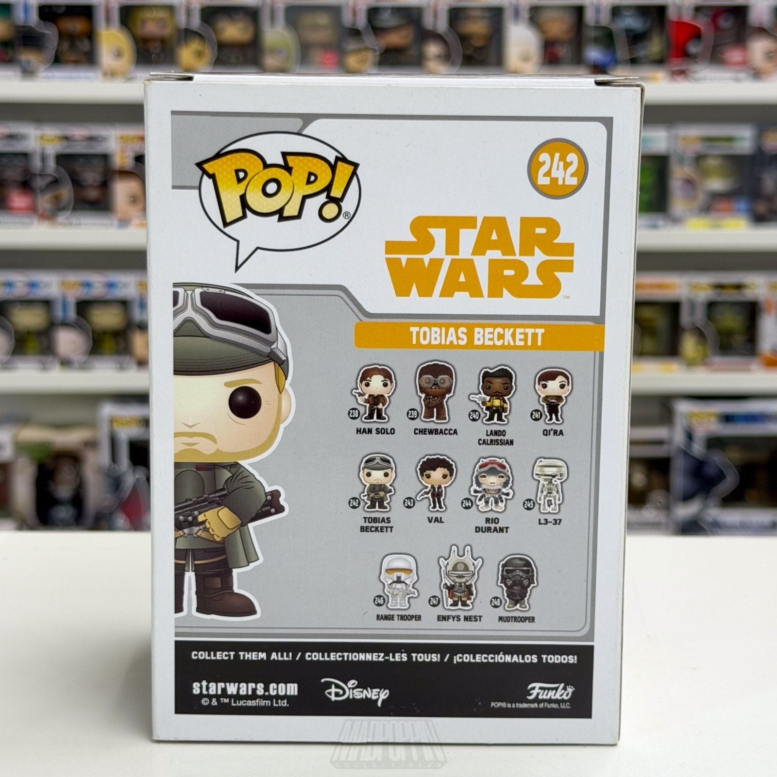 Funko Pop Star Wars Solo Story Tobias Beckett 242 Thief Crime Empire Toy Figure