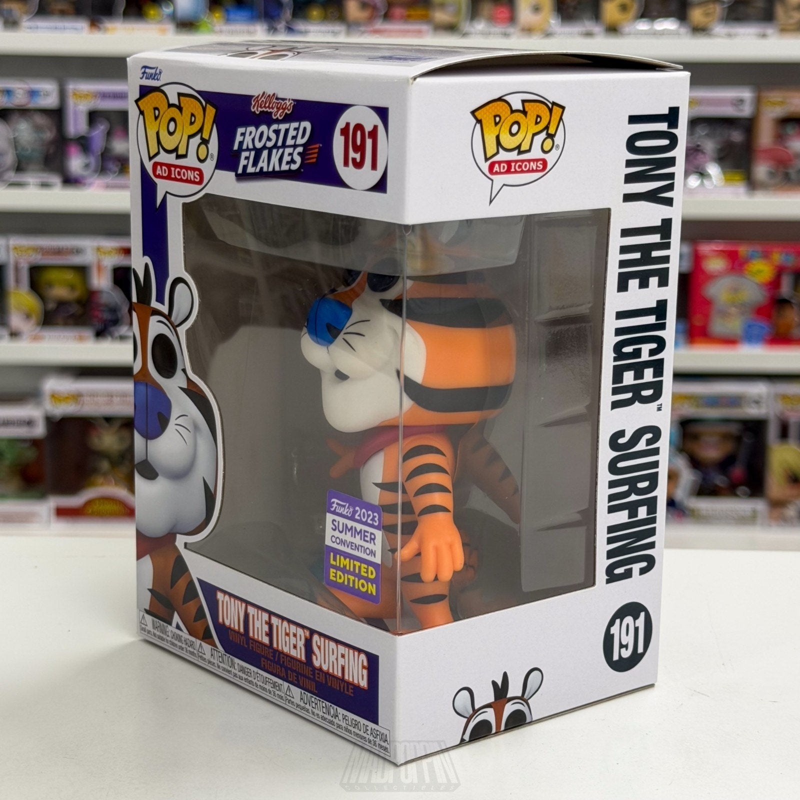Funko Pop Ad Icons Frosted Flakes Tony the Tiger Surfing SDCC 191 Vinyl Figure