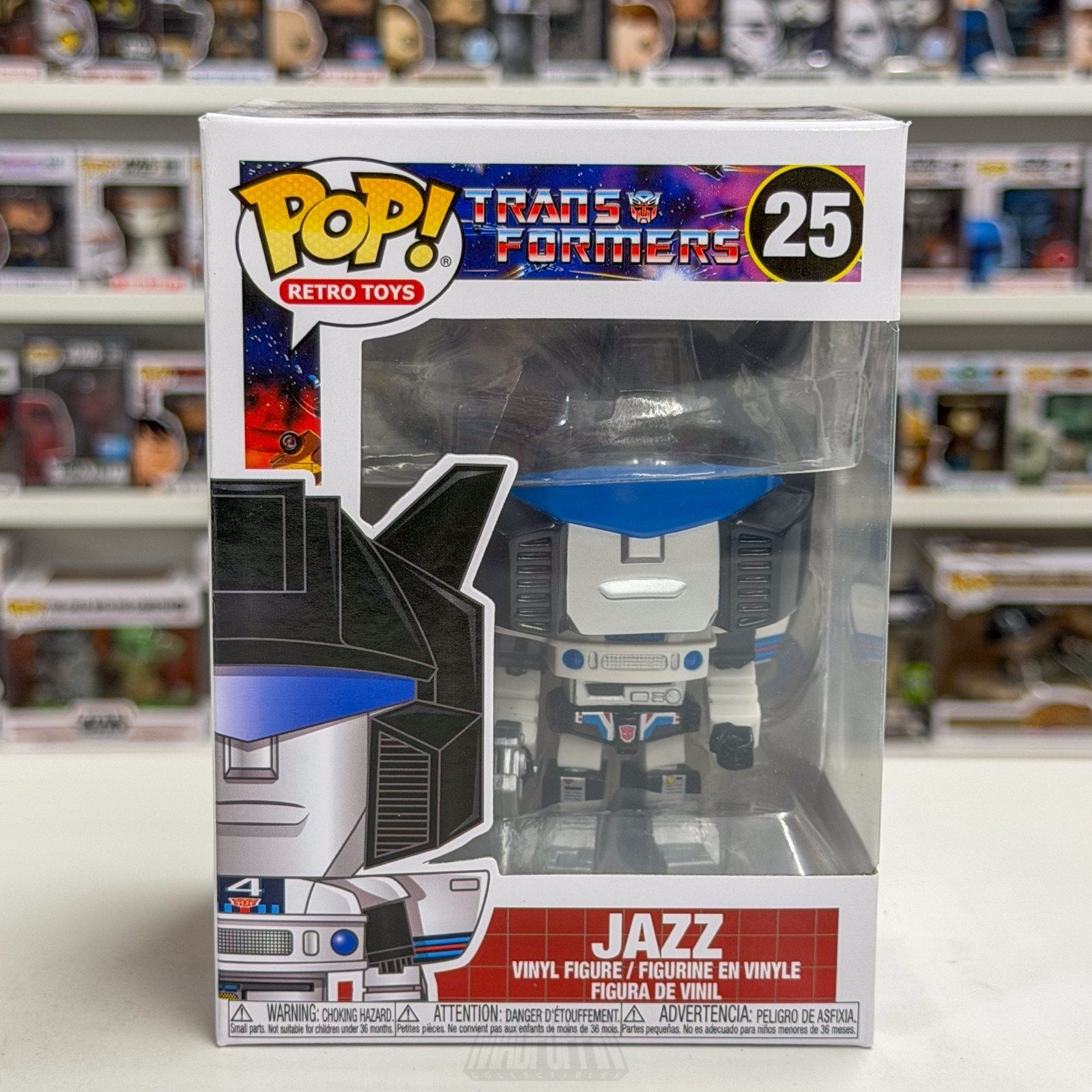 Funko Pop Retro Toys Transformers Jazz 25 Autobot Japan Robot Alien Vinyl Figure