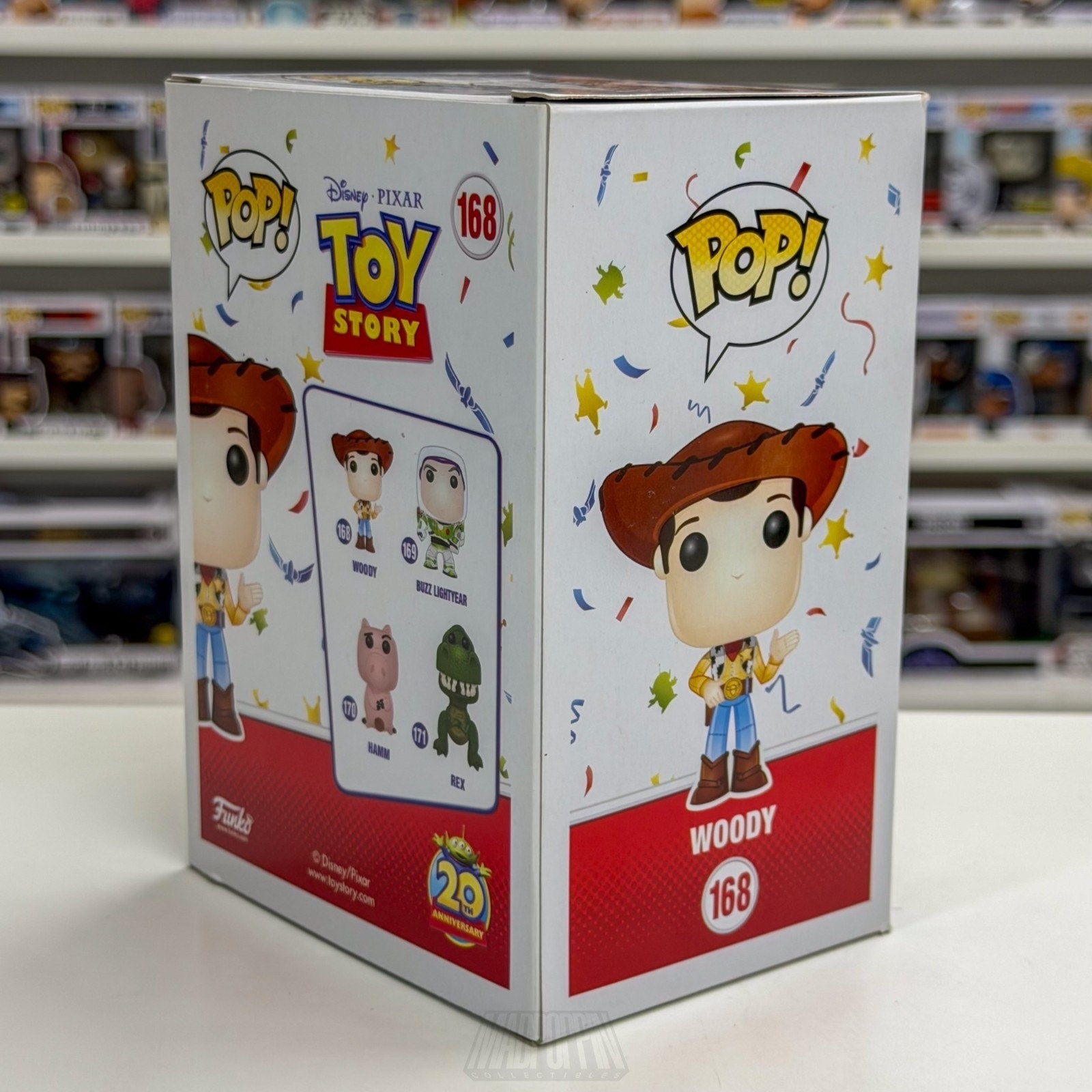 Funko Pop Disney Pixar Woody 20th Signed Tom Hanks Beckett 168 Toy Vinyl Figure