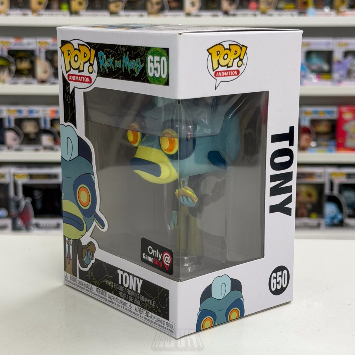 Funko Pop Animation Rick & Morty Tony GameStop 650 Cartoon Network Vinyl Figure