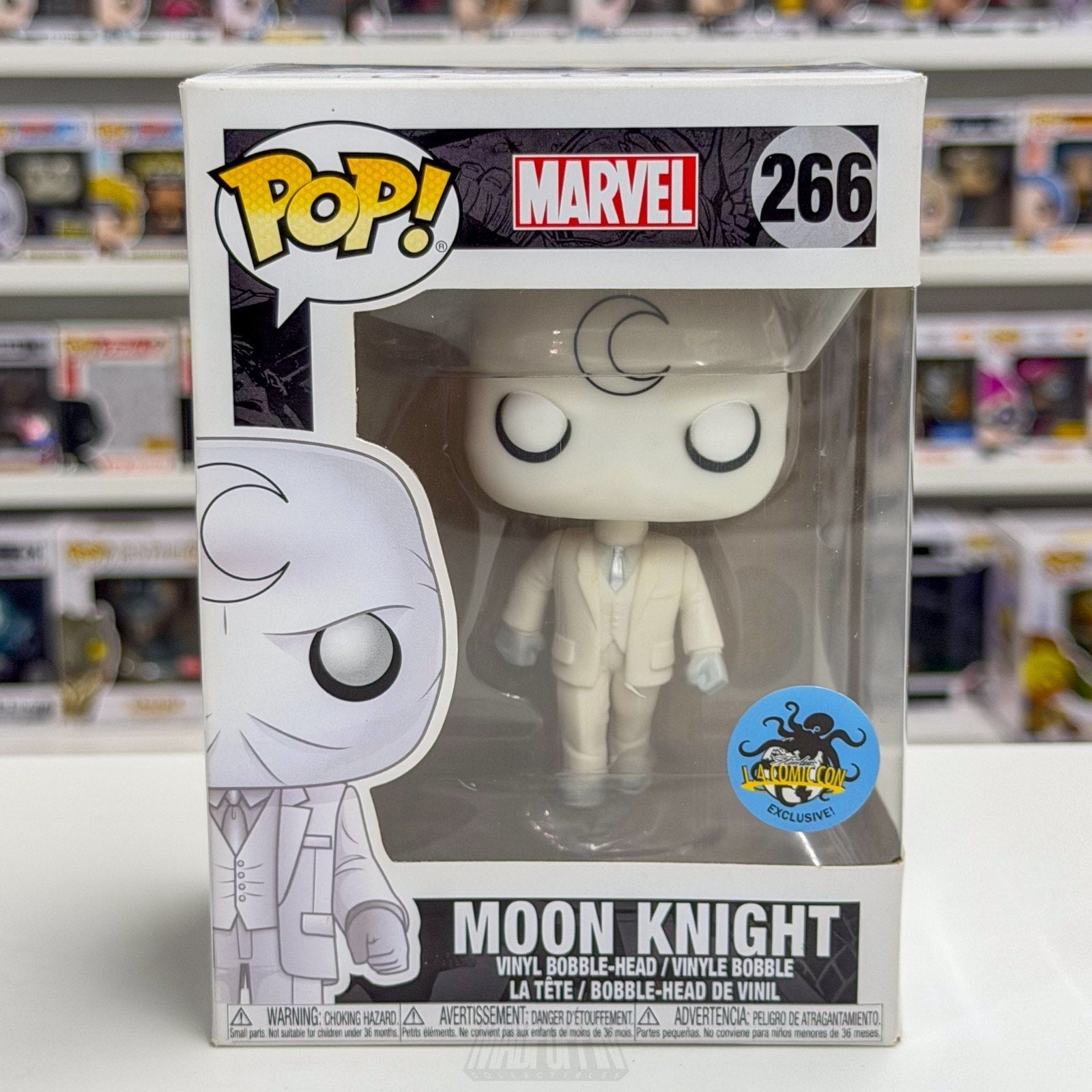 Funko Pop Marvel Moon Knight White Suit LACC Comikaze 266 Vigilante Vinyl Figure
