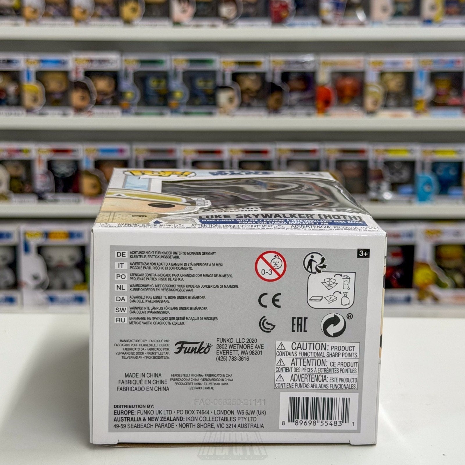 Funko Pop Star Wars Empire Strikes Back Luke Skywalker Hoth Pin Amazon 34 Figure