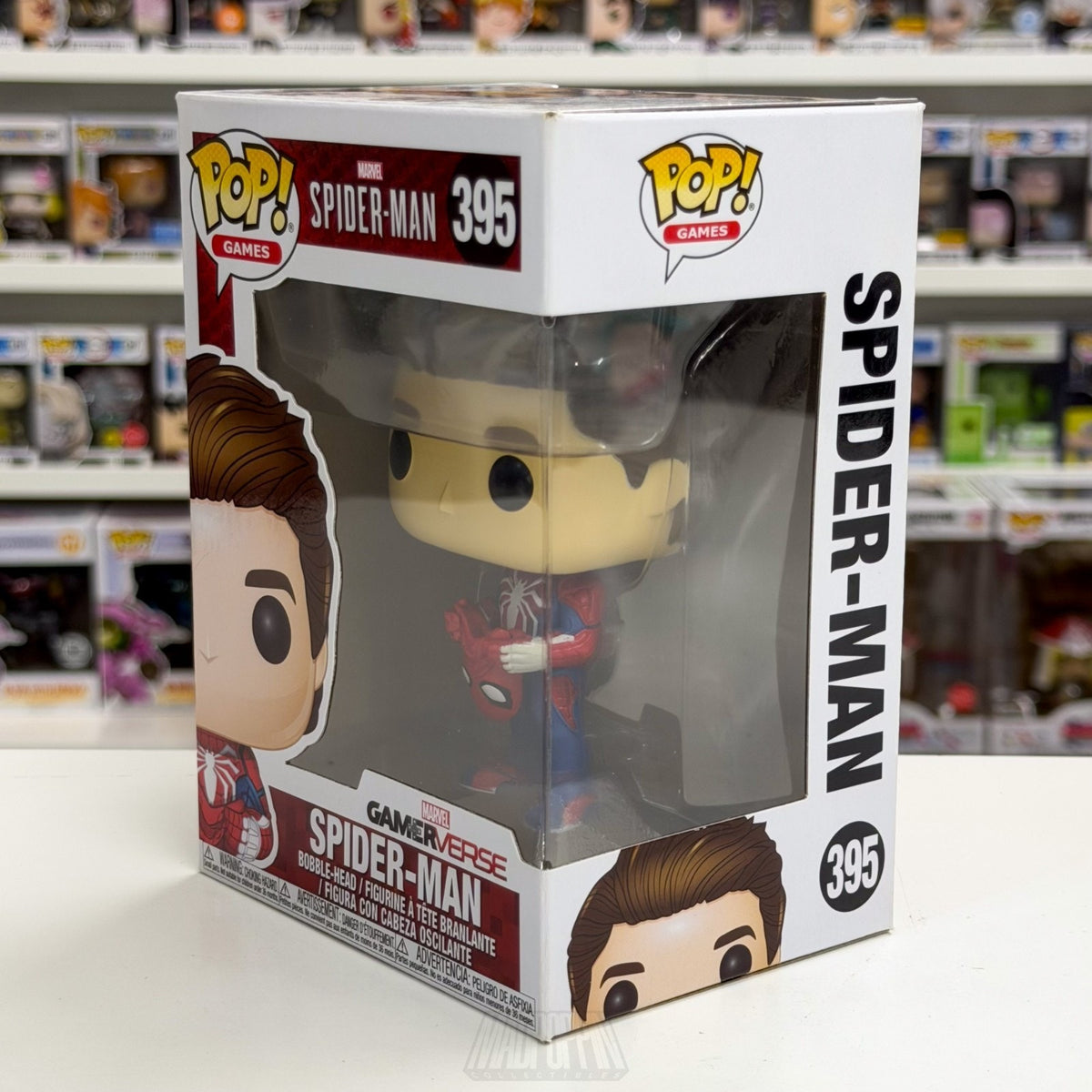 Funko Pop Marvel GamerVerse Spider-Man Peter Parker Unmasked 395 Vinyl Figure