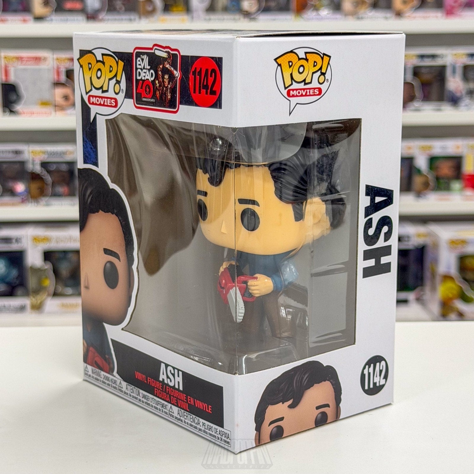 Funko Pop Movies Evil Dead Ash Williams w/Chainsaw 1142 Horror Toy Vinyl Figure