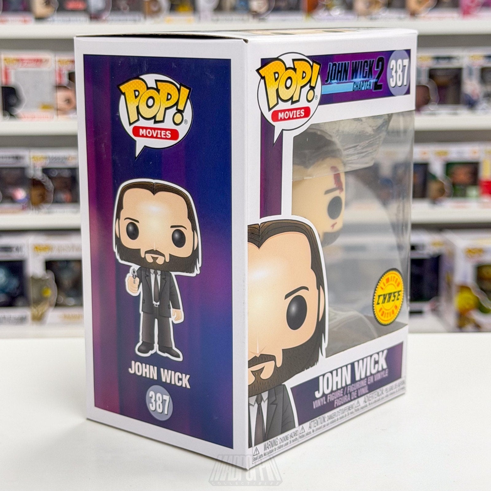 Funko Pop Movies John Wick Chapter 2 Bloody Chase 387 Keanu Reeves Vinyl Figure