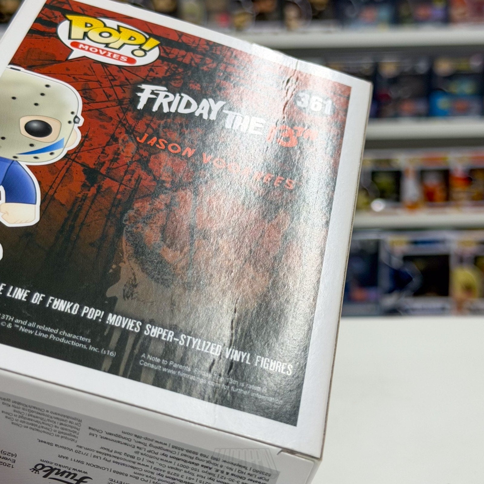 Funko Pop Movies Friday 13th Jason Voorhees Blue Part V Hot Topic 361 Toy Figure