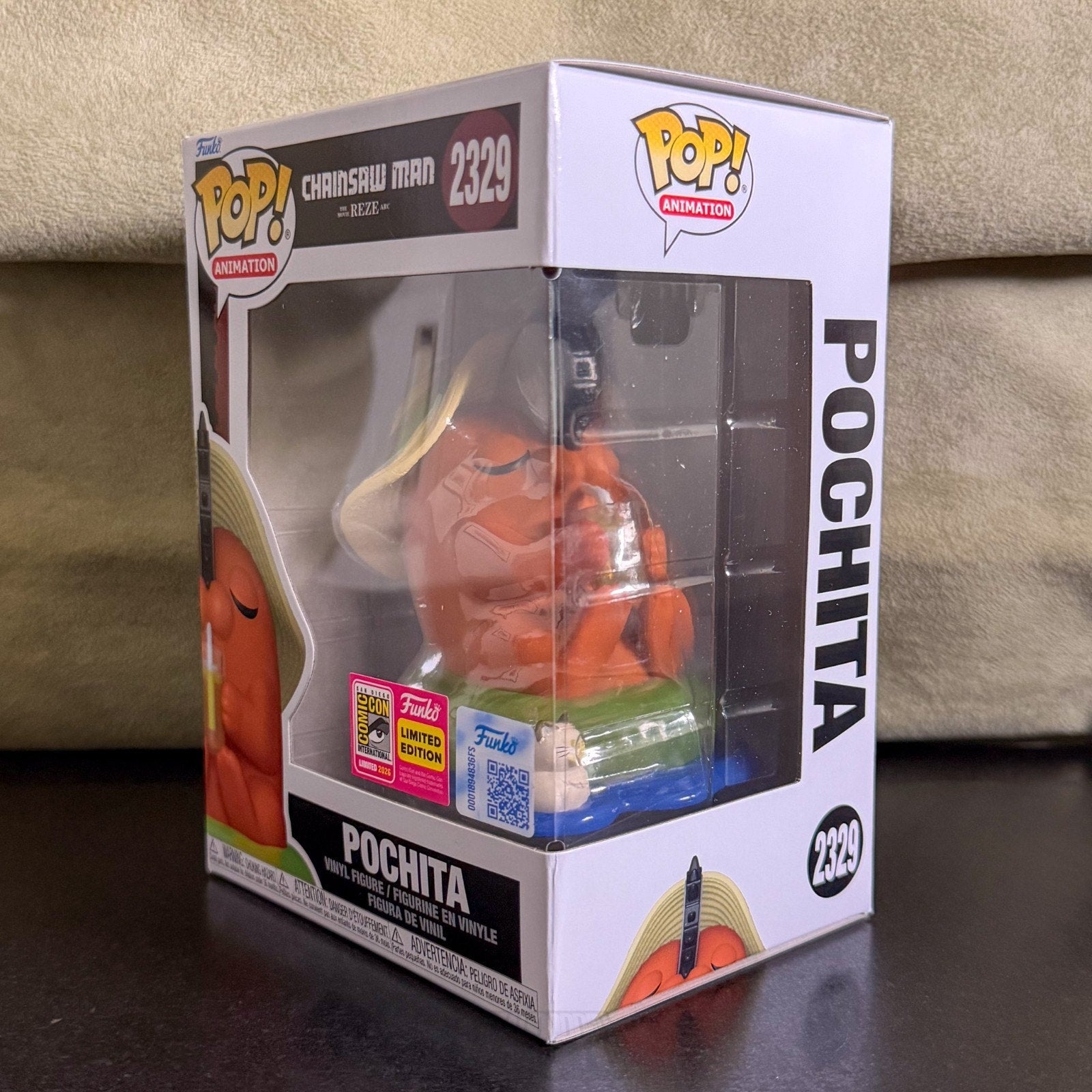 Funko Pop Anime Chainsaw Man Pochita Lounging 2329 SDCC 2026 Manga Vinyl Figure