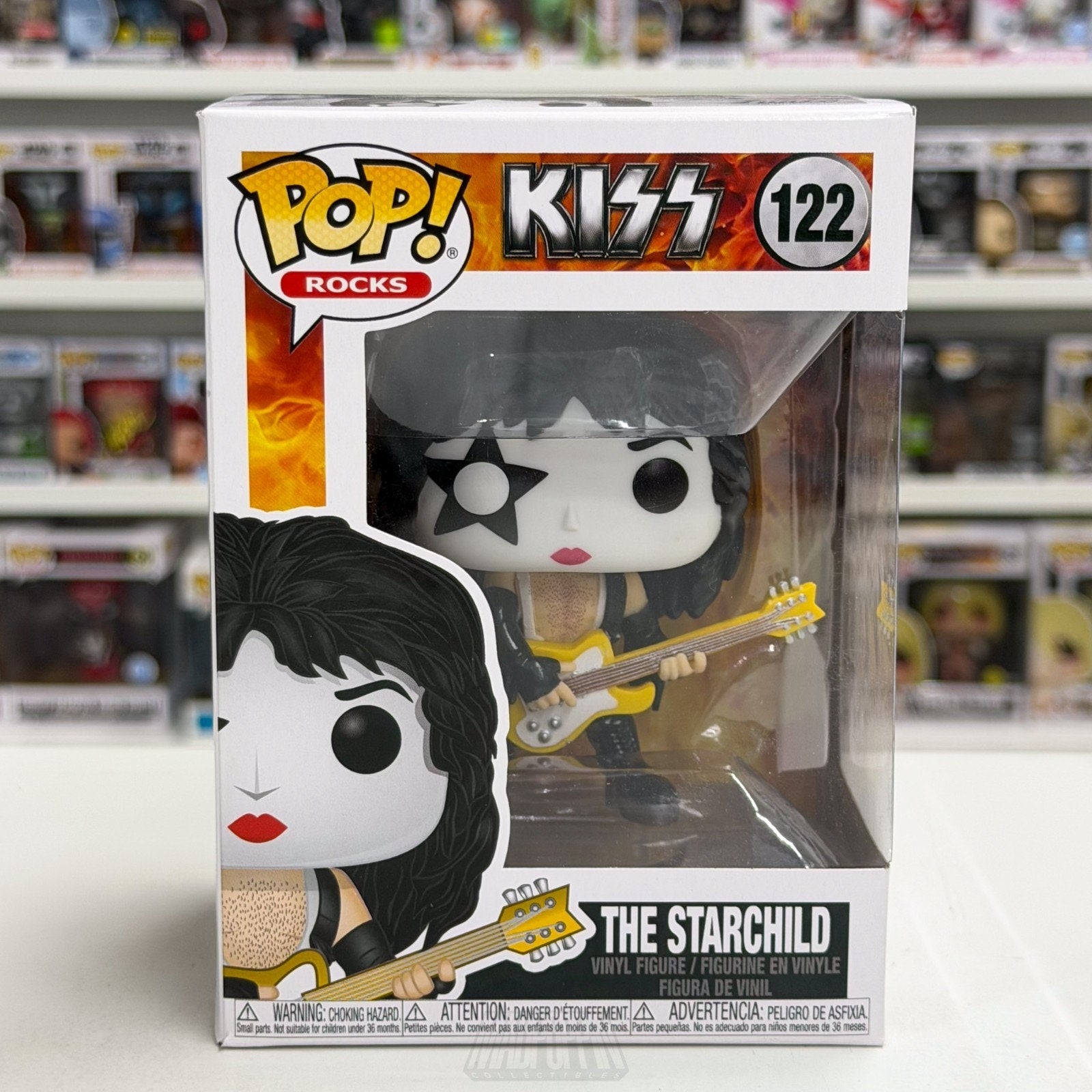 Funko Pop Rocks Kiss The Starchild 122 Music Band Heavy Metal Toy Vinyl Figure