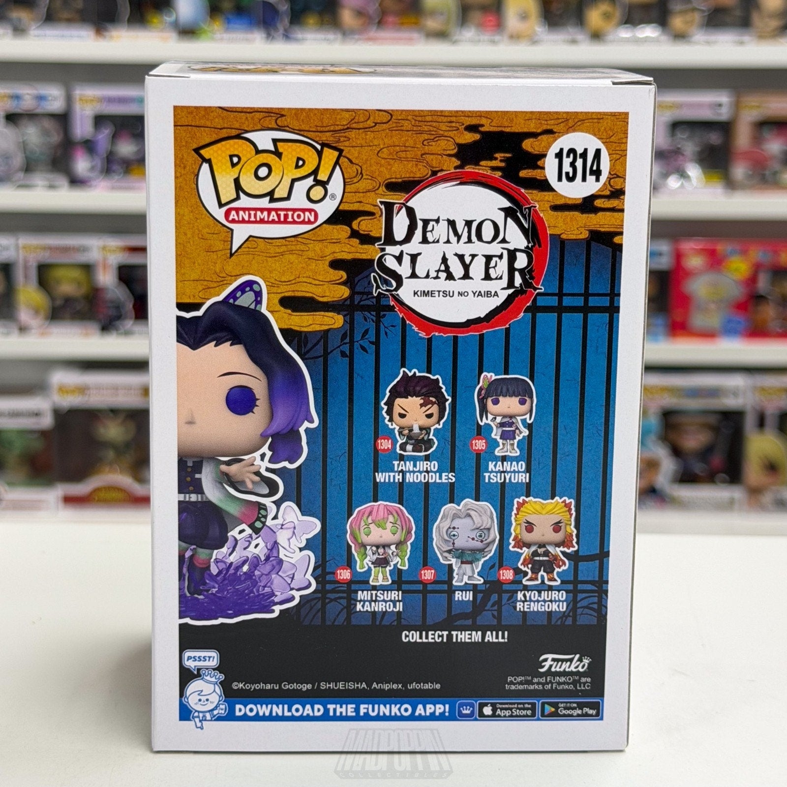 Funko Pop Anime Demon Slayer Shinobu Kocho 1314 Japanese Manga Toy Vinyl Figure