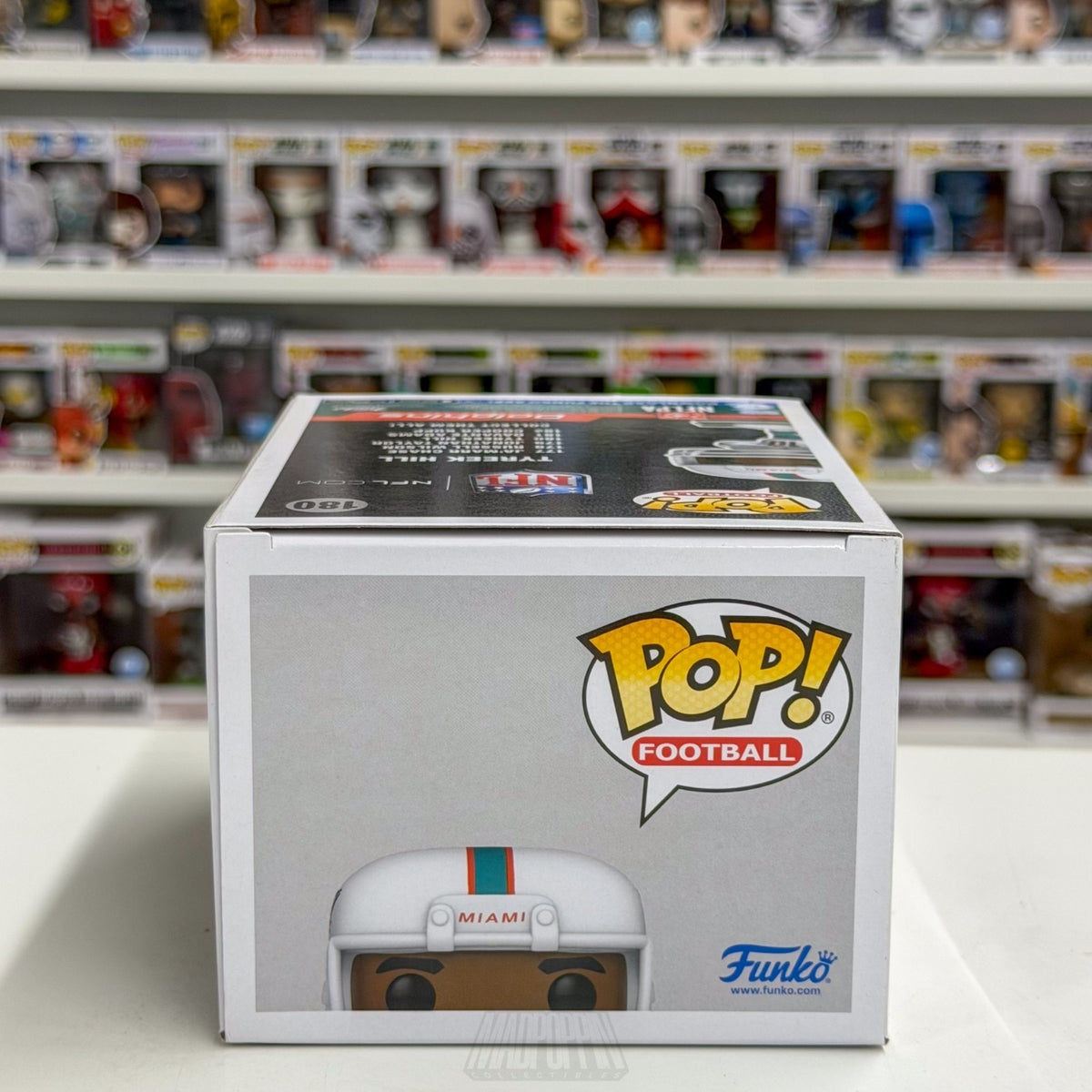 Funko Pop NFL Football Miami Dolphins Tyreek Hill 180 Wide Receiver Vinyl Figure