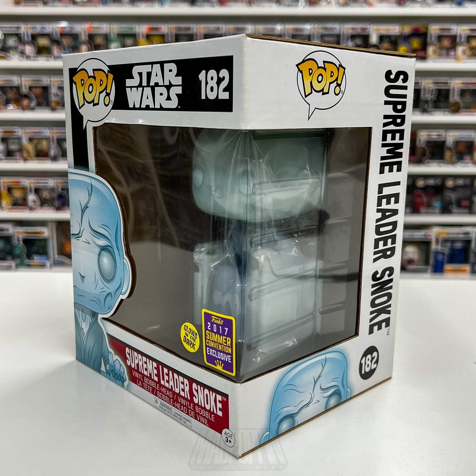 Funko Pop Star Wars Supreme Leader Snoke Glow SDCC 182 Sith Toy Vinyl 6" Figure