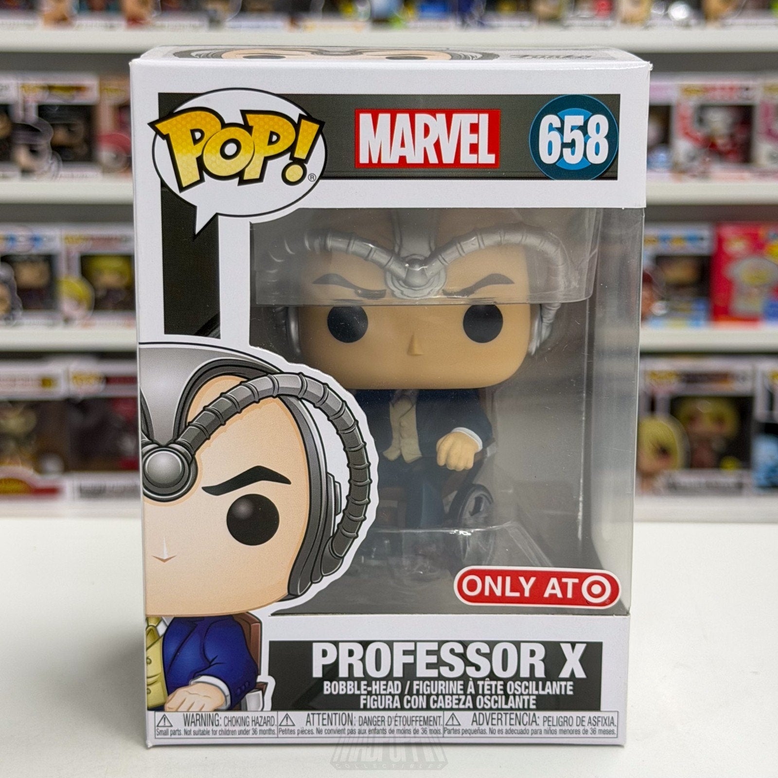 Funko Pop Marvel X-Men Professor X Cerebro Target 658 Mutant Toy Vinyl Figure