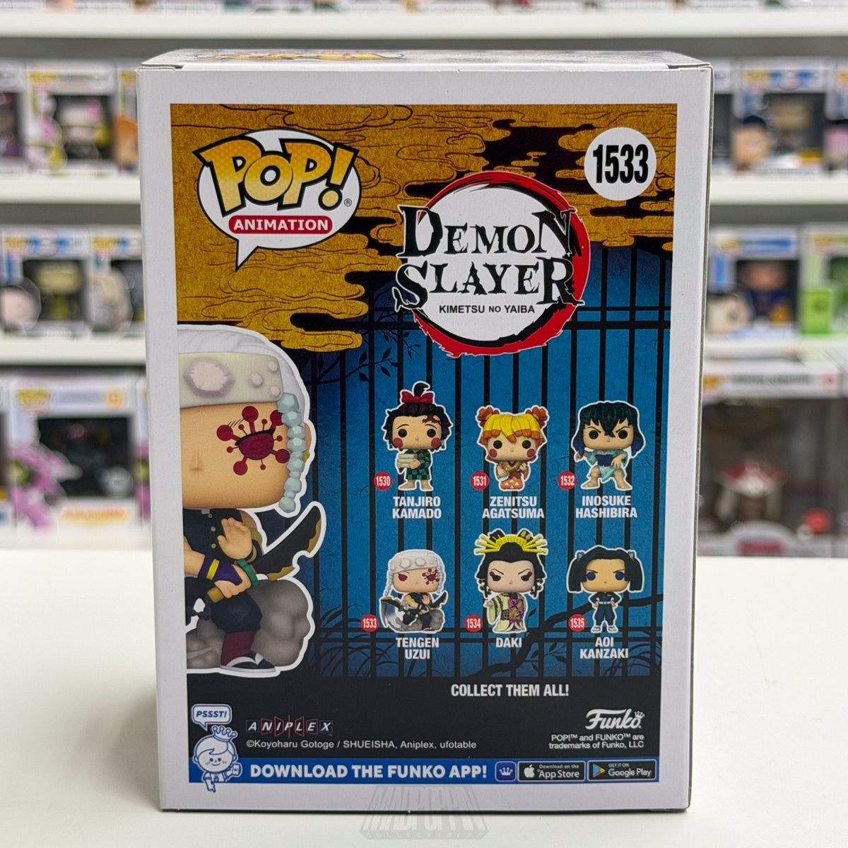 Funko Pop Anime Demon Slayer Tengen Uzui 1533 Japanese Manga Toy Vinyl Figure