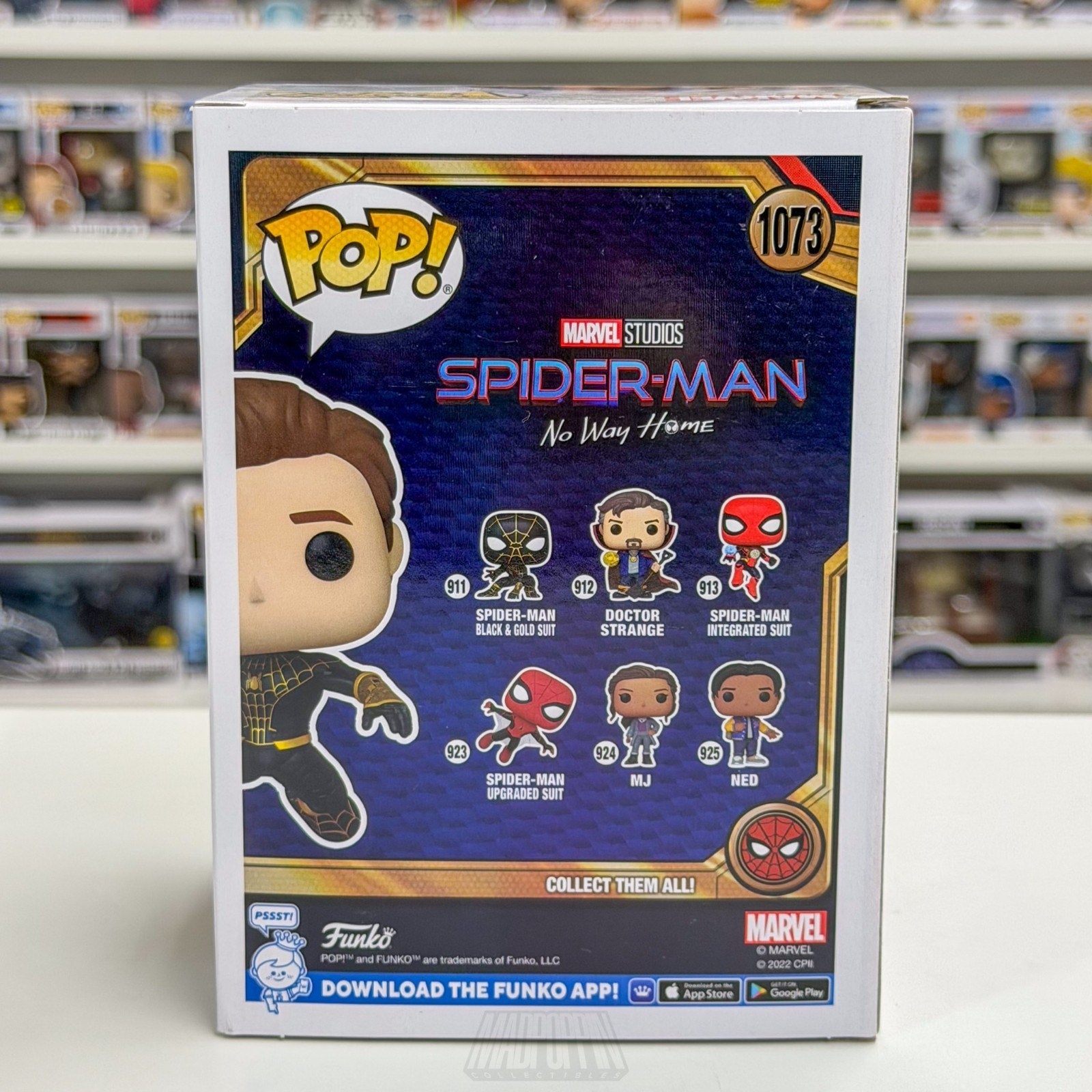 Funko Pop Marvel No Way Home Spider-Man Glow Chase AAA Anime 1073 Vinyl Figure