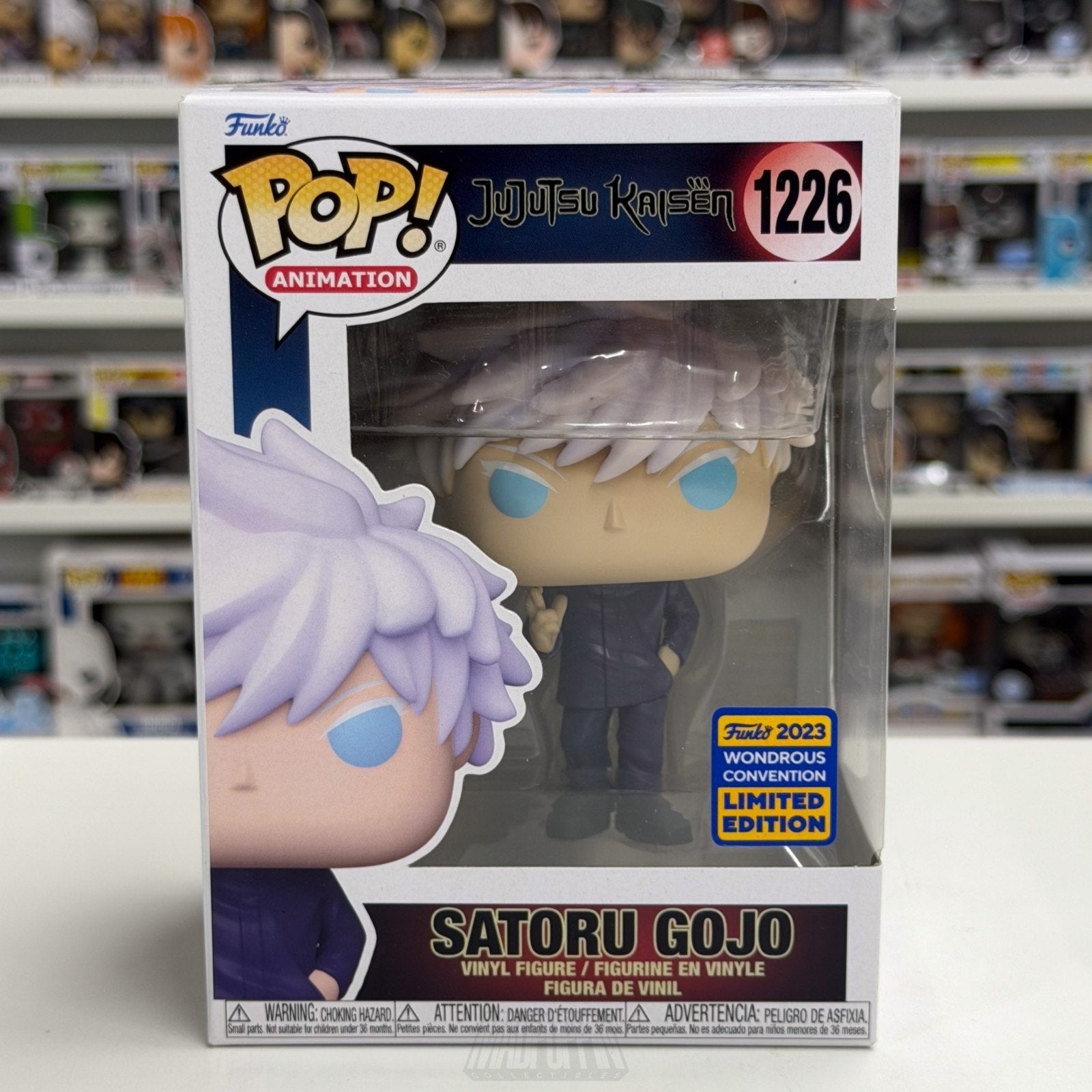 Funko Pop Anime Jujutsu Kaisen Satoru Gojo WonderCon 1226 Manga Toy Vinyl Figure
