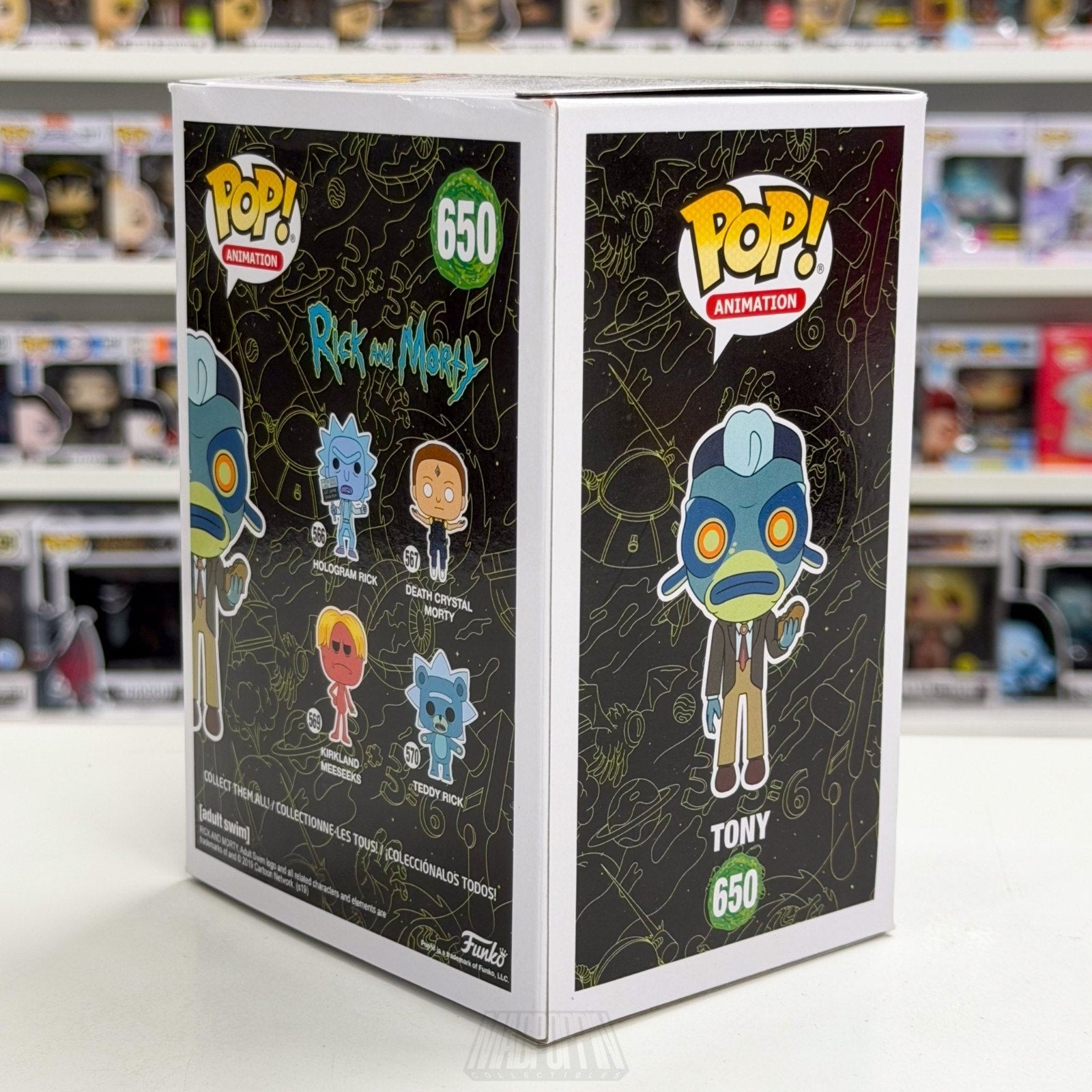 Funko Pop Animation Rick & Morty Tony GameStop 650 Cartoon Network Vinyl Figure