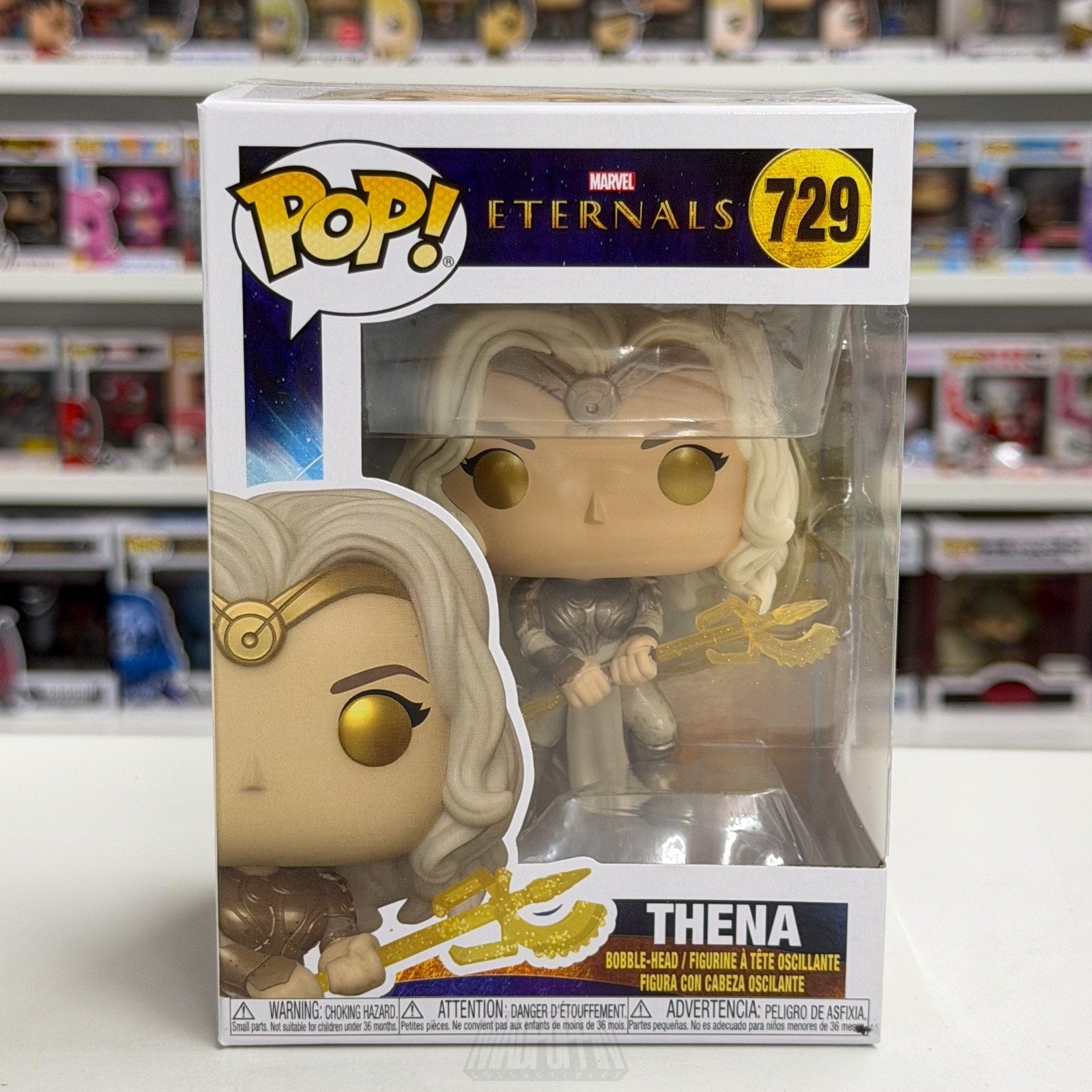 Funko Pop Marvel Eternals Thena 729 MCU Goddess of War Greece Toy Vinyl Figure