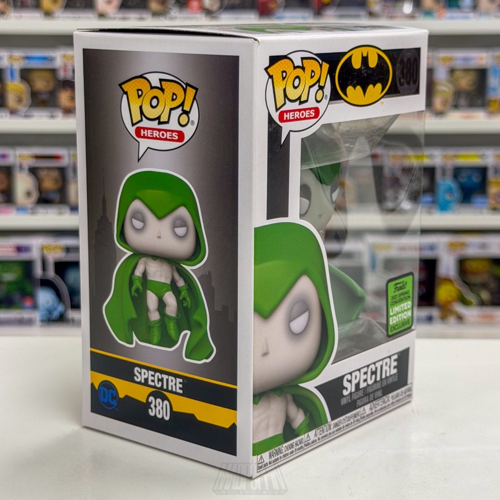Funko Pop DC Comics Heroes Spectre ECCC Spring Convention 380 Toy Vinyl Figure