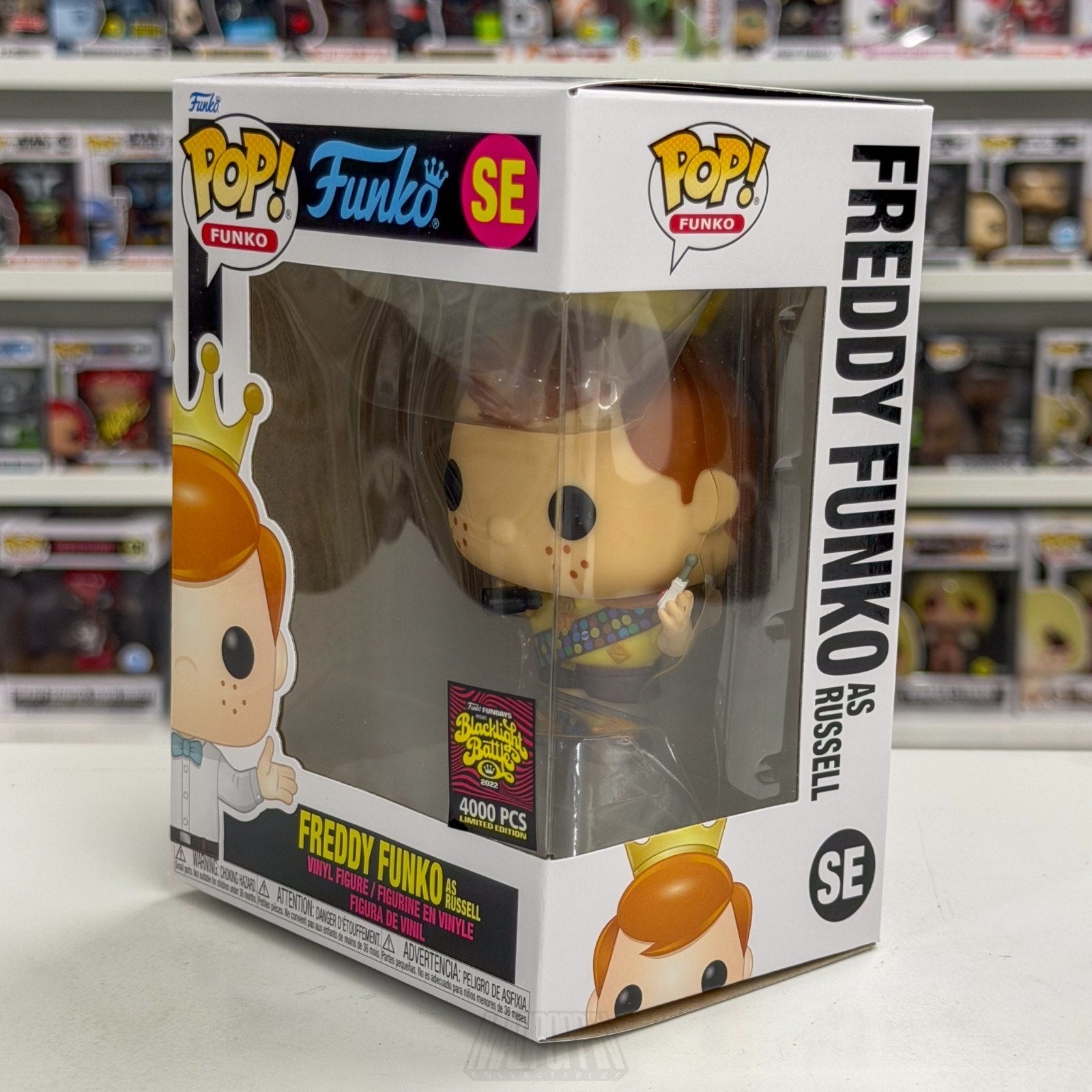 Funko Pop Fundays Blacklight Battle Russell SE Disney Pixar Up Toy Vinyl Figure