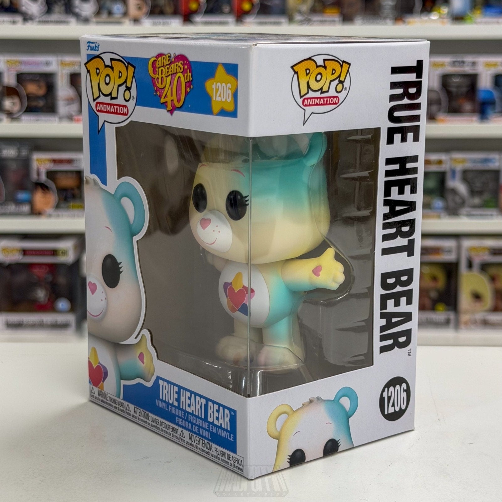 Funko Pop Animation Care Bears True Heart Bear 1206 Cartoon 80s Toy Vinyl Figure