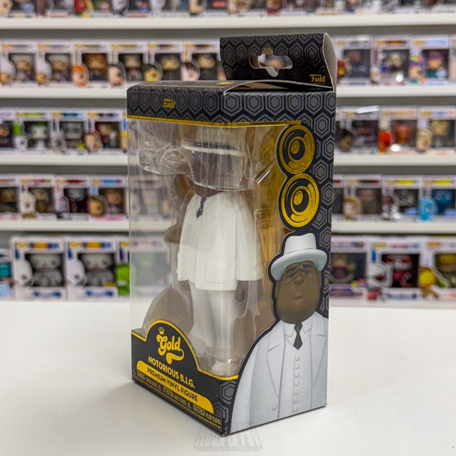 Funko Gold Notorious B.I.G. Biggie Smalls Suit Music Rap Hip Hop Vinyl Figure