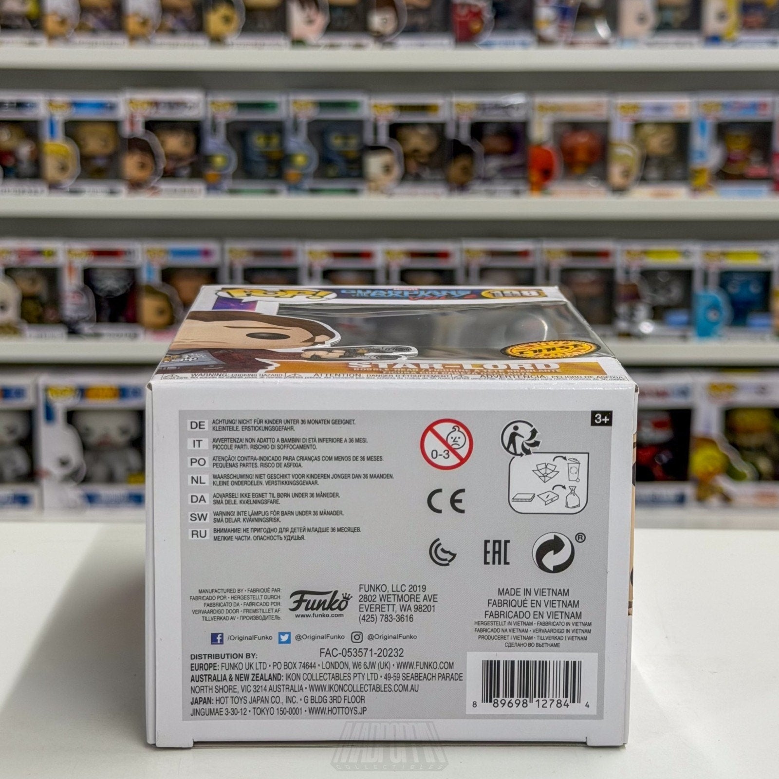 Funko Pop Marvel GOTG Vol 2 Star-Lord Peter Quill Masked Chase 198 Vinyl Figure