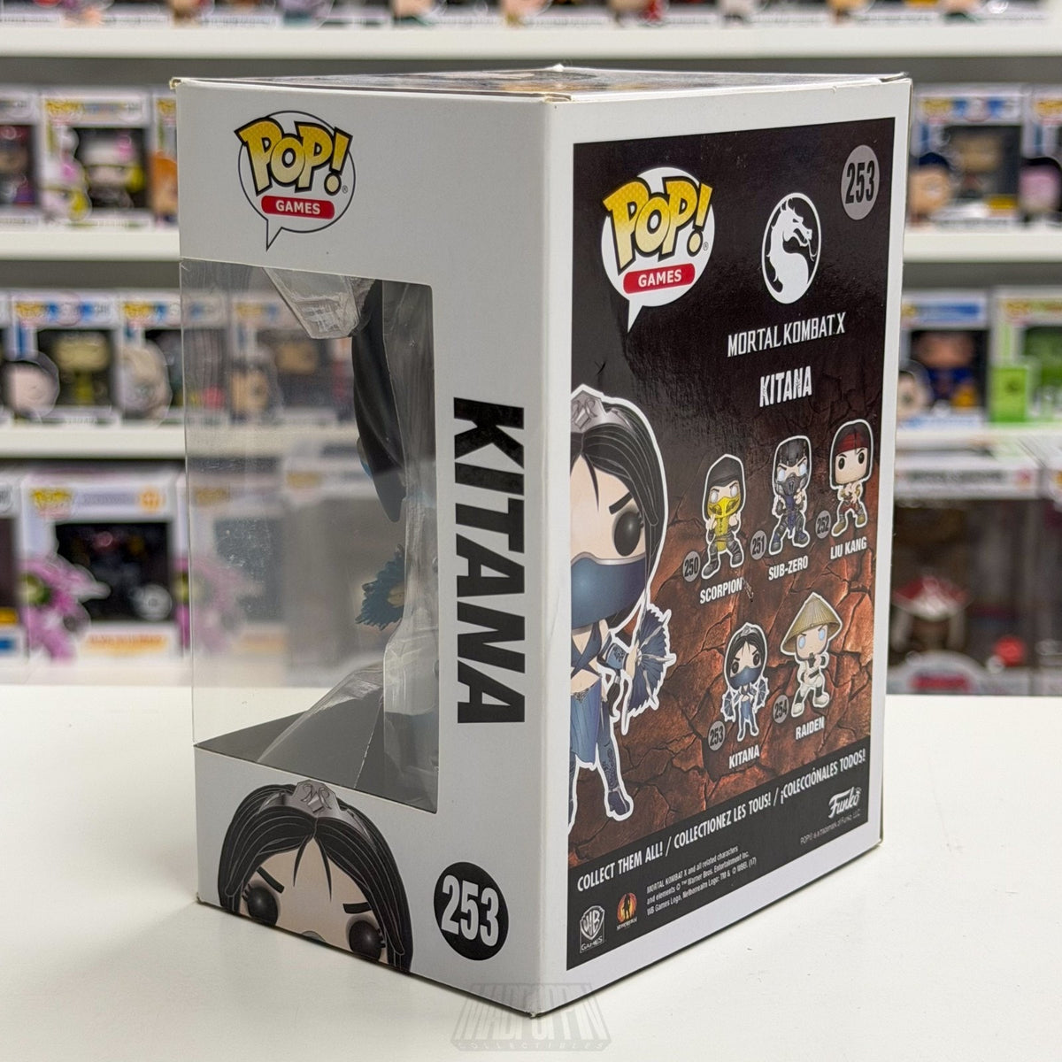 Funko Pop Games Mortal Kombat X Princess Kitana 253 Fighting Toy Vinyl Figure