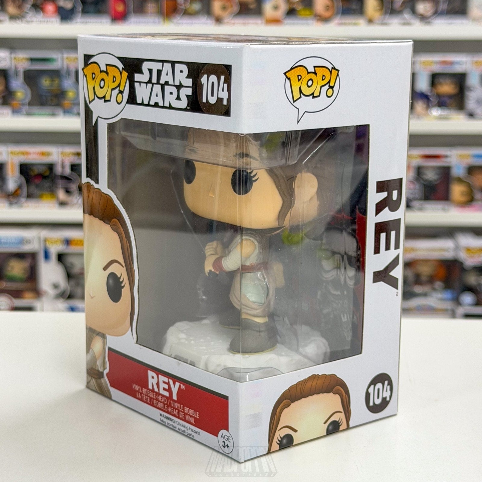 Funko Pop Star Wars Episode VII Force Awakens Rey Starkiller Duel 104 Toy Figure