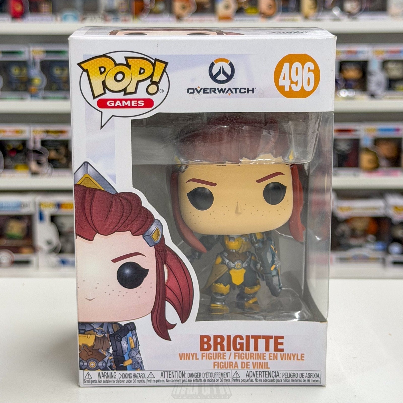 Funko Pop Video Games Overwatch Brigitte 496 Blizzard Entertainment Vinyl Figure