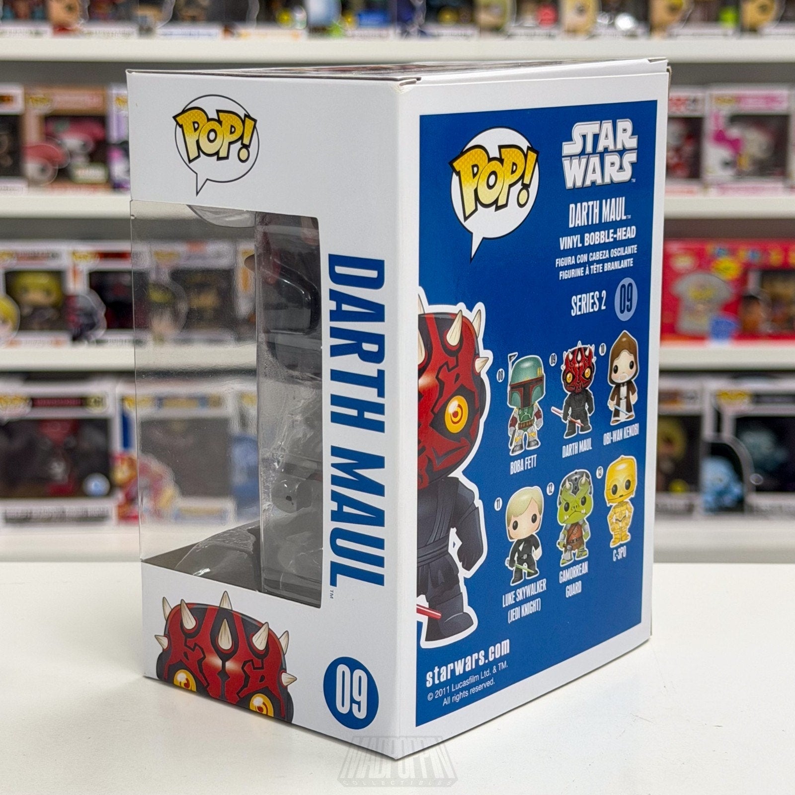 Funko Pop Star Wars Darth Maul Blue Box 09 Sith Lord Dark Side Toy Vinyl Figure