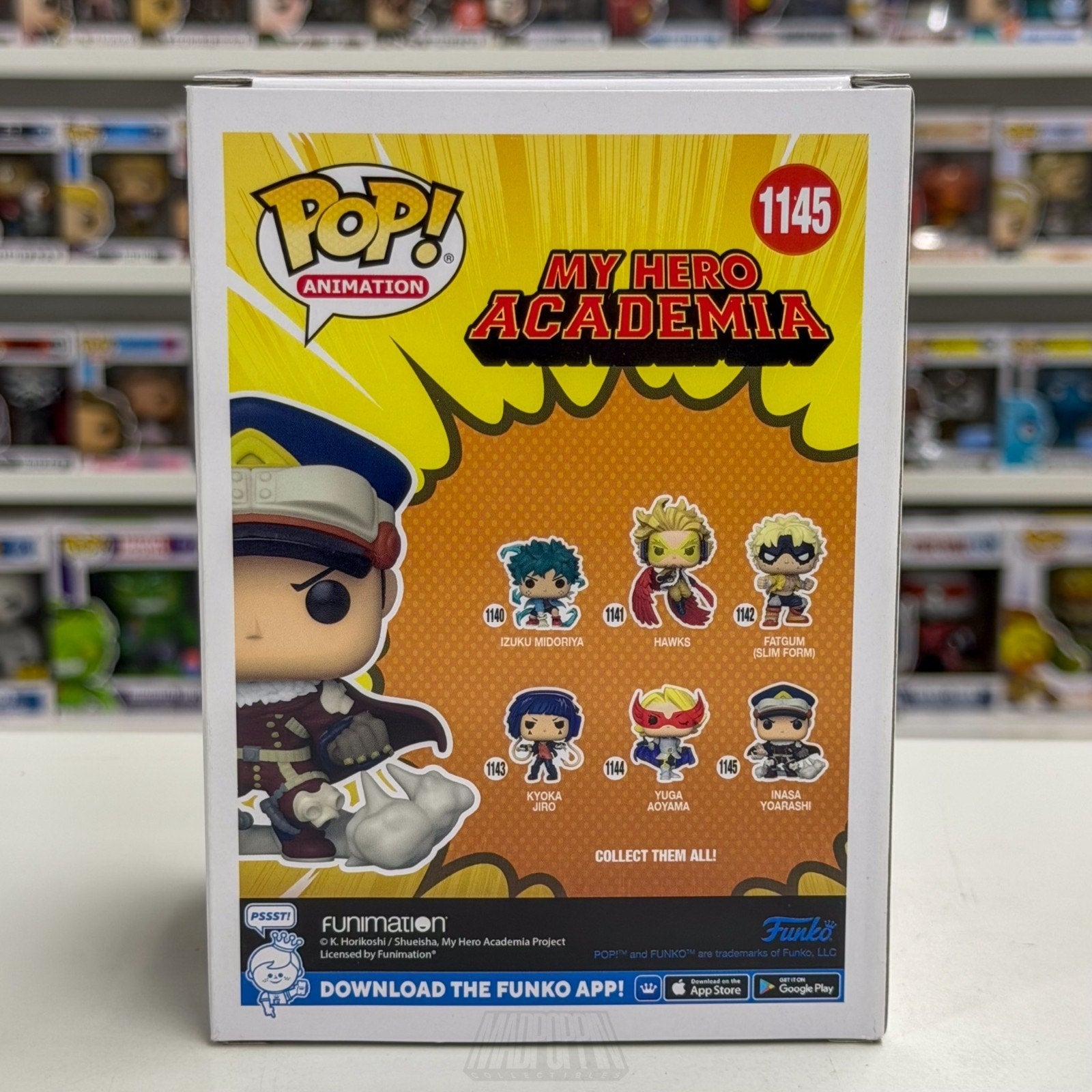 Funko Pop Anime My Hero Academia Inasa Yoarashi 1145 Japanese Manga Vinyl Figure